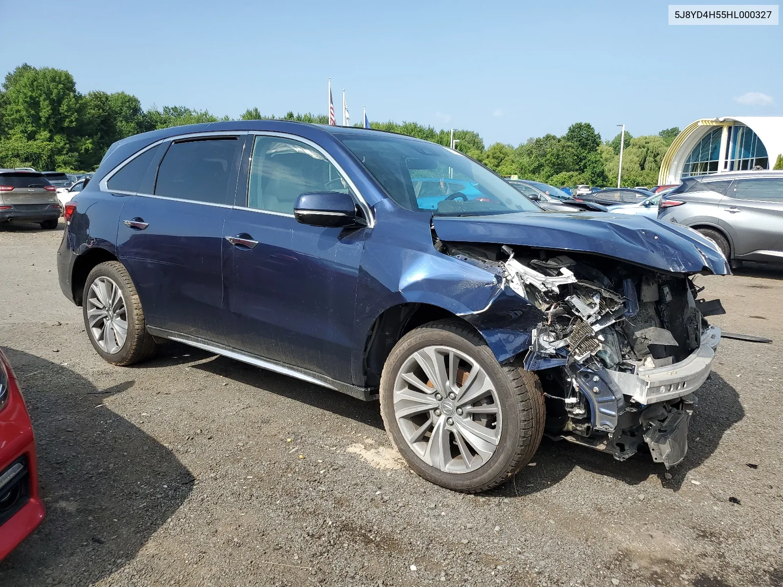 2017 Acura Mdx Technology VIN: 5J8YD4H55HL000327 Lot: 62421194