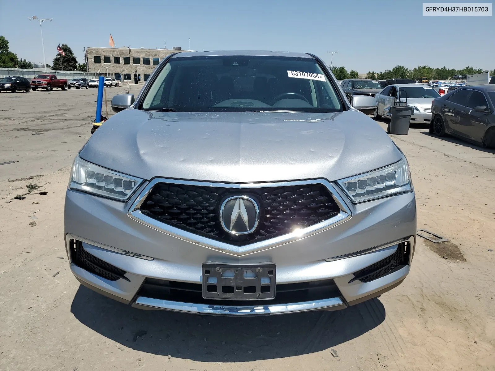 2017 Acura Mdx VIN: 5FRYD4H37HB015703 Lot: 63107054