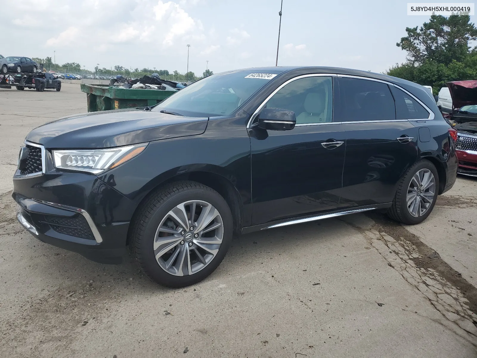 5J8YD4H5XHL000419 2017 Acura Mdx Technology