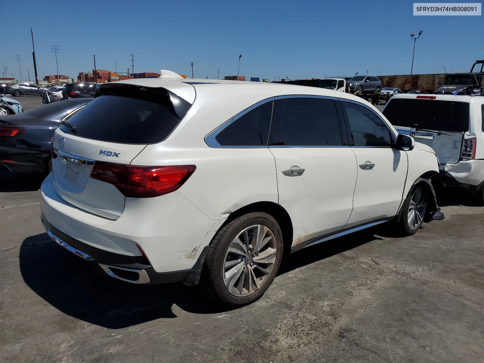 2017 Acura Mdx Technology VIN: 5FRYD3H74HB008091 Lot: 65208764