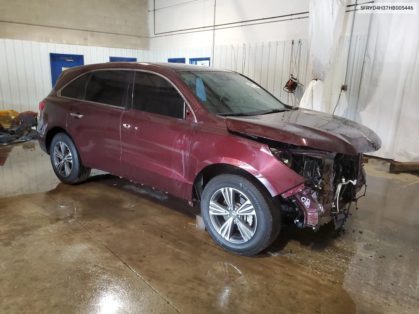 2017 Acura Mdx VIN: 5FRYD4H37HB005446 Lot: 66577384