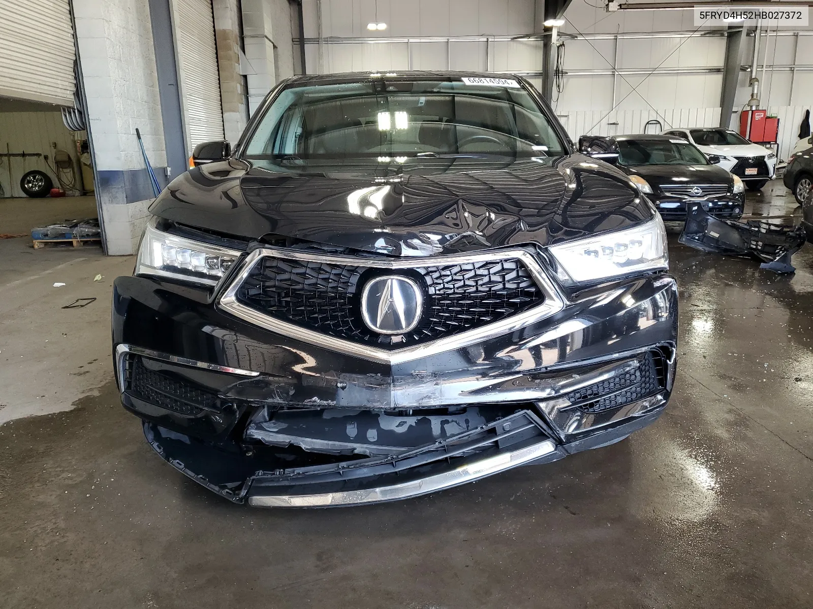 2017 Acura Mdx Technology VIN: 5FRYD4H52HB027372 Lot: 66814594