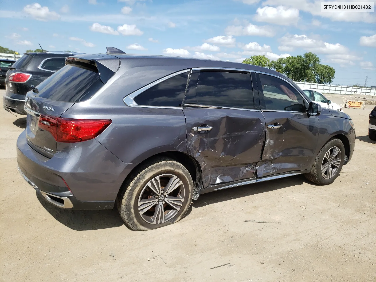 2017 Acura Mdx VIN: 5FRYD4H31HB021402 Lot: 67283714