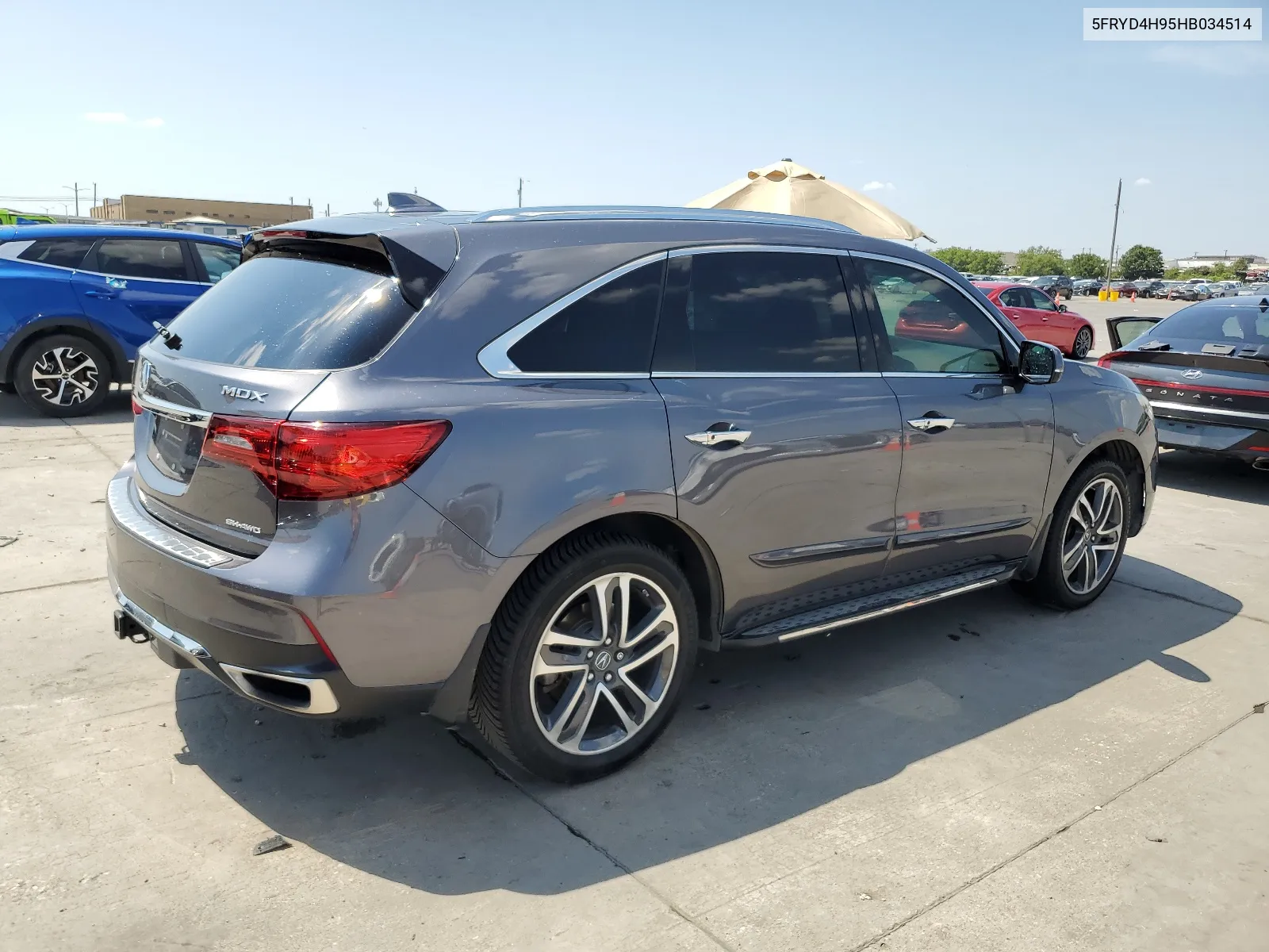 2017 Acura Mdx Advance VIN: 5FRYD4H95HB034514 Lot: 67284754