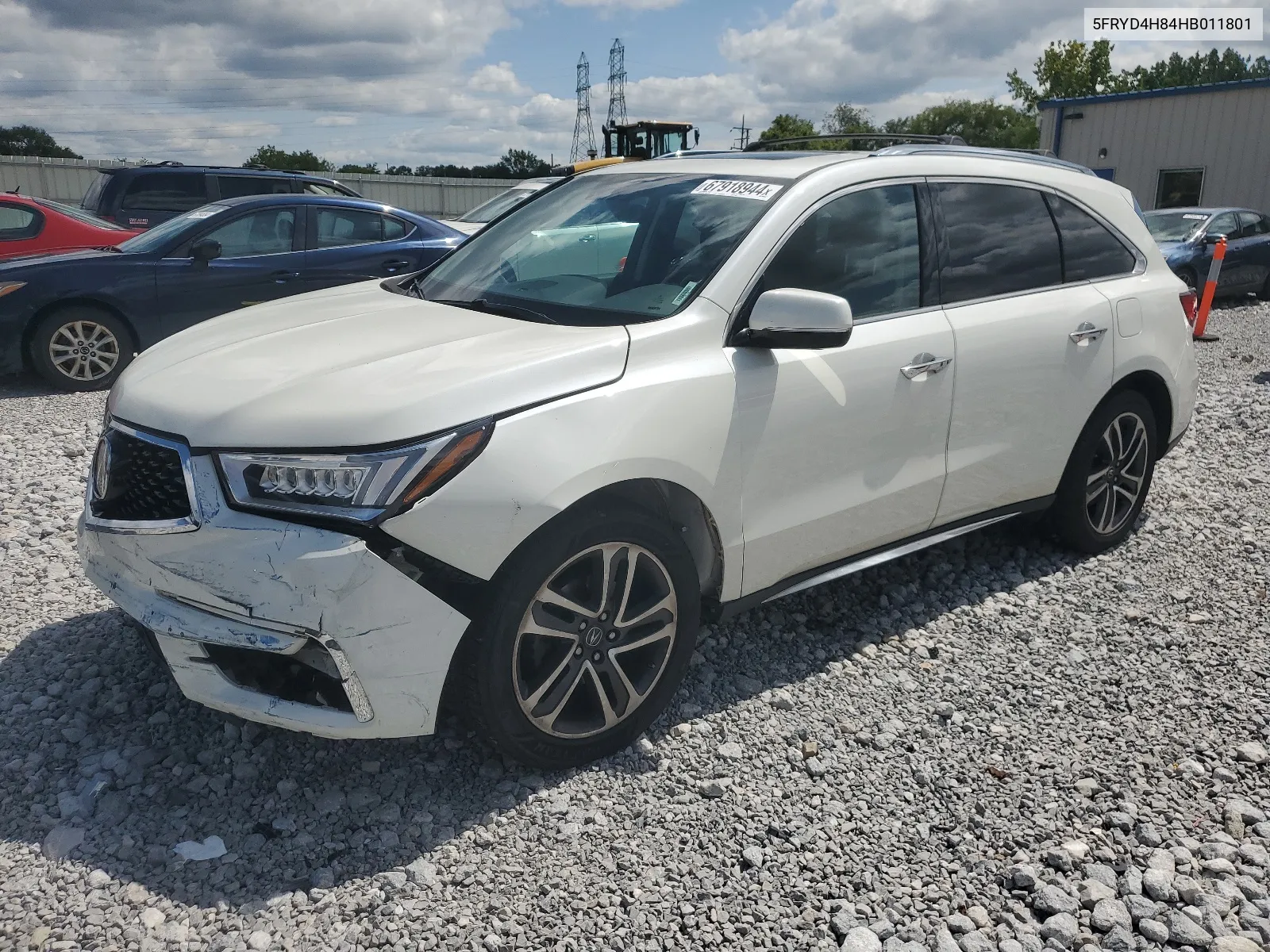 2017 Acura Mdx Advance VIN: 5FRYD4H84HB011801 Lot: 67918944