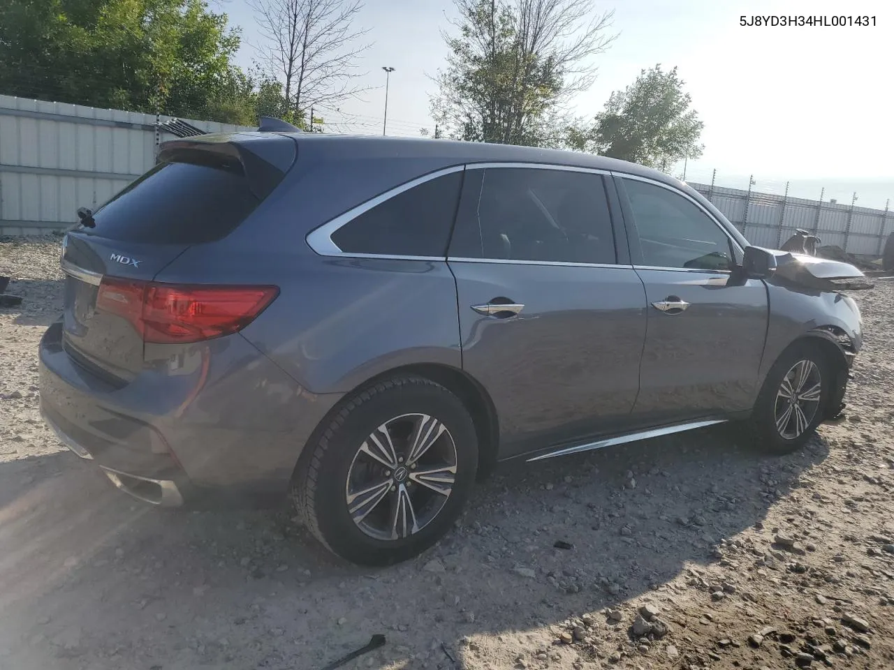 2017 Acura Mdx VIN: 5J8YD3H34HL001431 Lot: 68482964