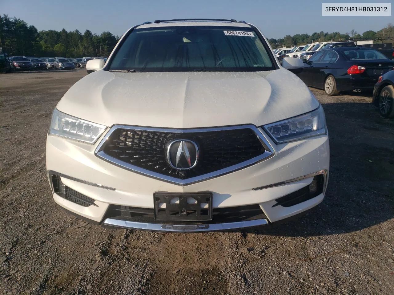 2017 Acura Mdx Advance VIN: 5FRYD4H81HB031312 Lot: 68674104