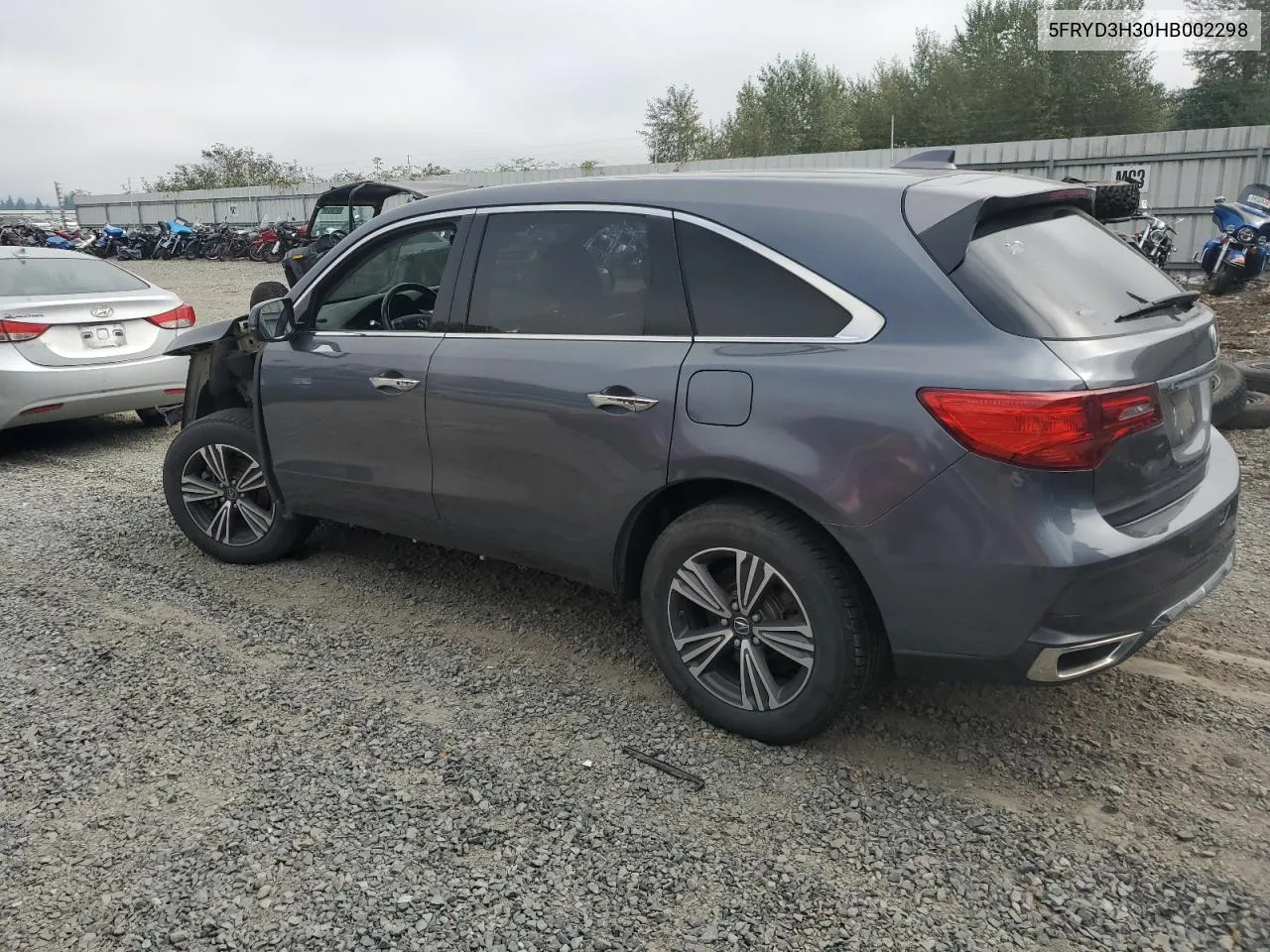 2017 Acura Mdx VIN: 5FRYD3H30HB002298 Lot: 69229724