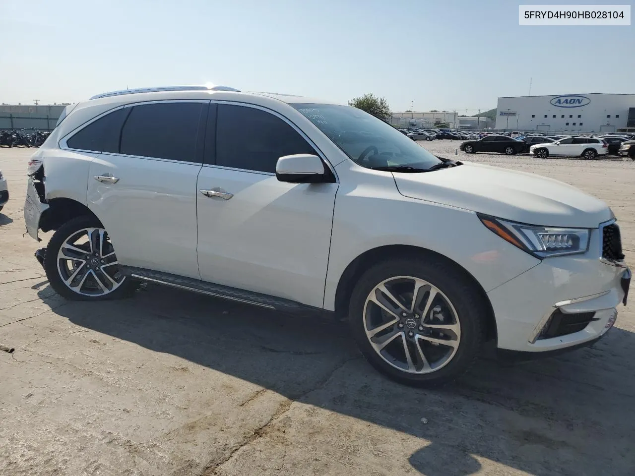 2017 Acura Mdx Advance VIN: 5FRYD4H90HB028104 Lot: 69274264