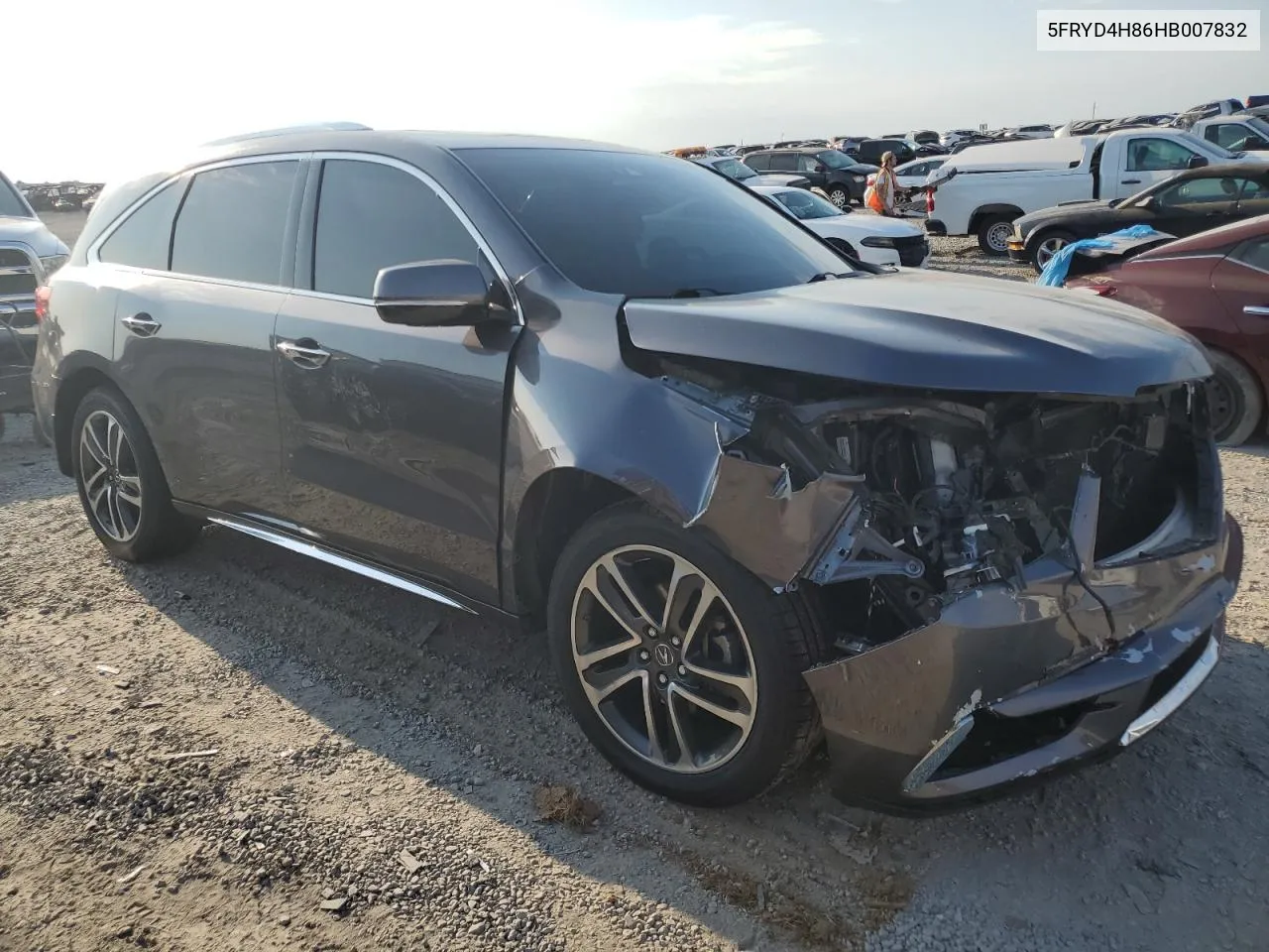 2017 Acura Mdx Advance VIN: 5FRYD4H86HB007832 Lot: 69403384