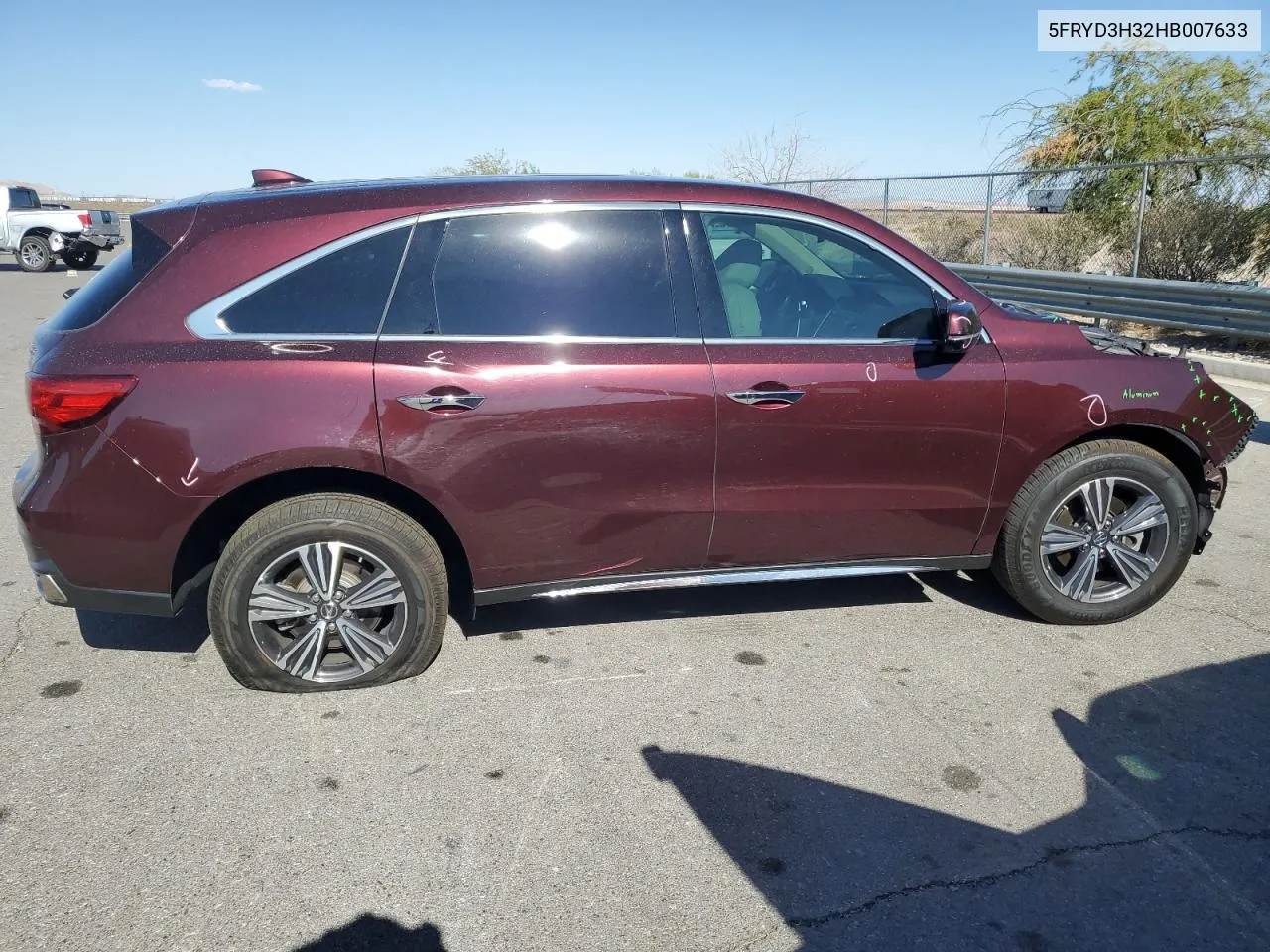 2017 Acura Mdx VIN: 5FRYD3H32HB007633 Lot: 69693744