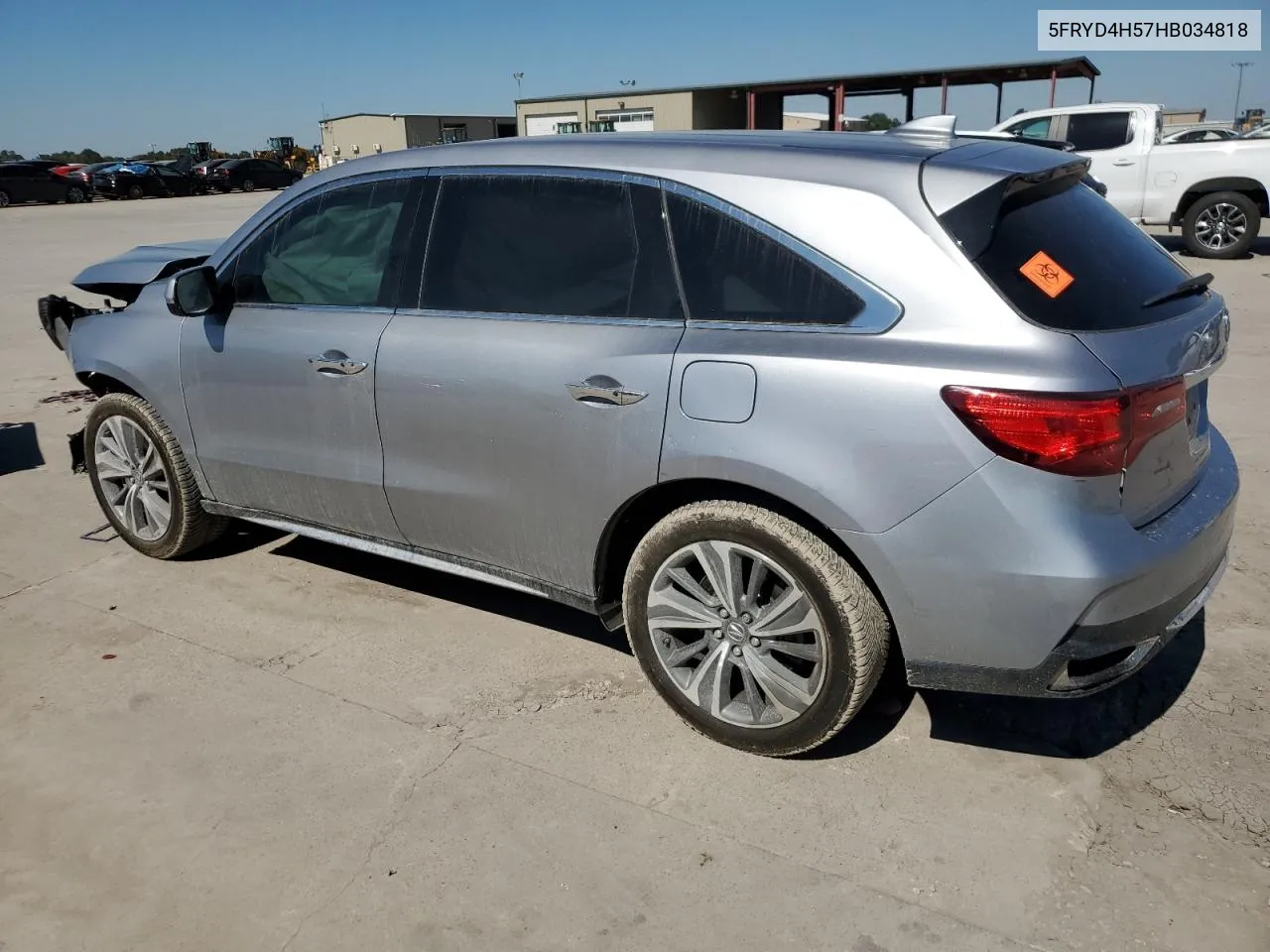 2017 Acura Mdx Technology VIN: 5FRYD4H57HB034818 Lot: 69834734