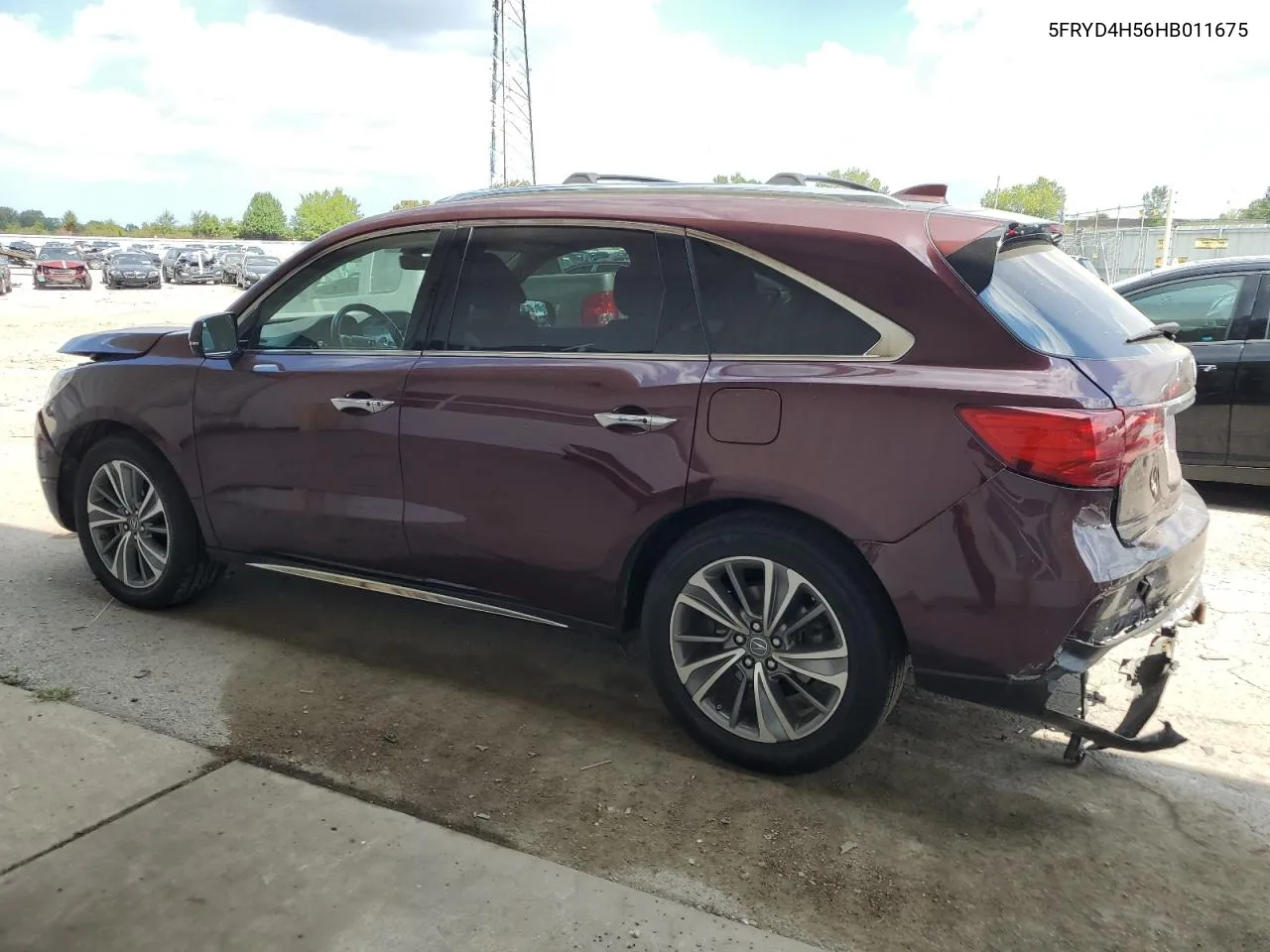 2017 Acura Mdx Technology VIN: 5FRYD4H56HB011675 Lot: 70150214