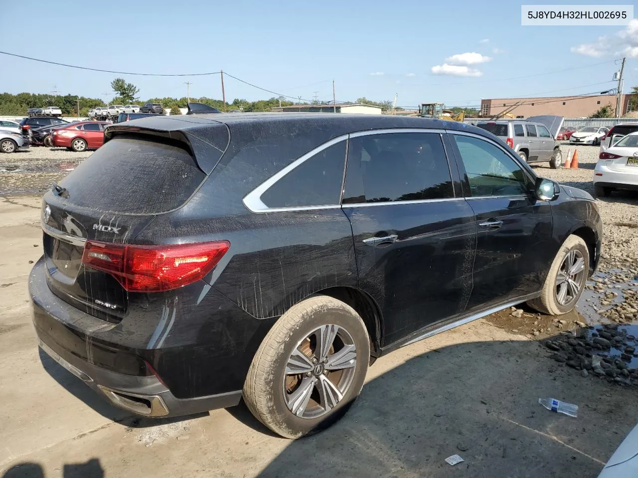 2017 Acura Mdx VIN: 5J8YD4H32HL002695 Lot: 70219244