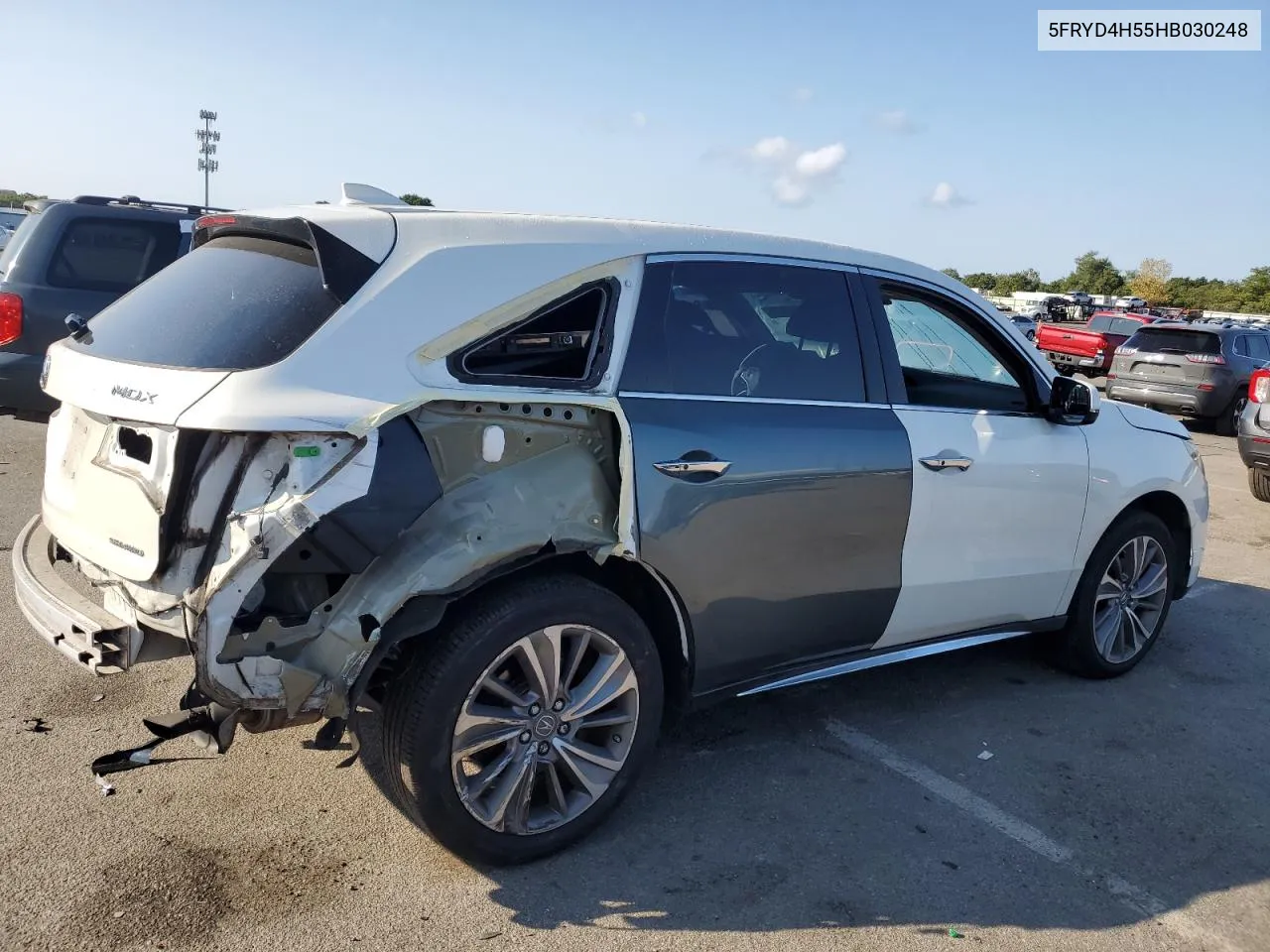 2017 Acura Mdx Technology VIN: 5FRYD4H55HB030248 Lot: 70662234