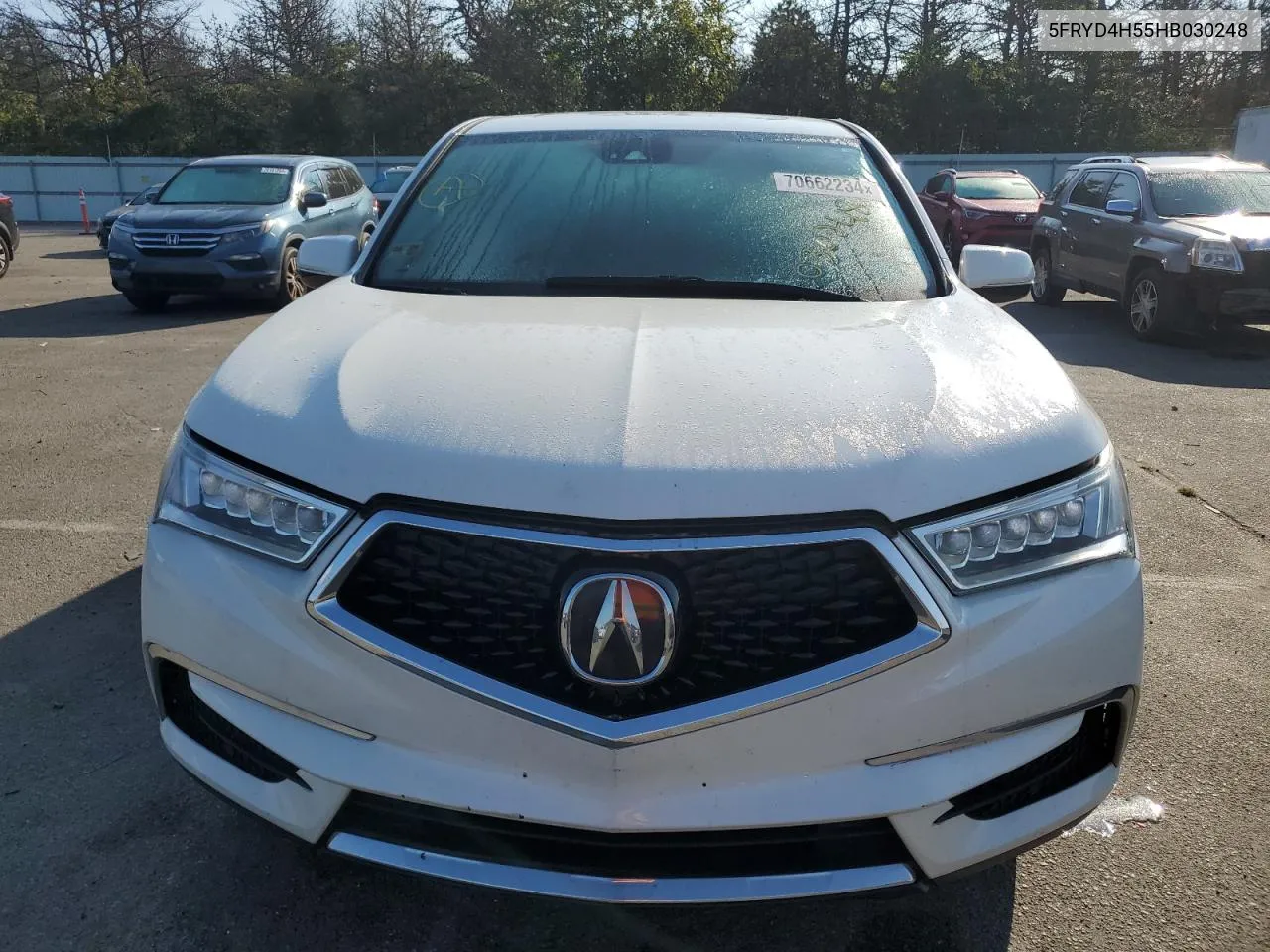 2017 Acura Mdx Technology VIN: 5FRYD4H55HB030248 Lot: 70662234