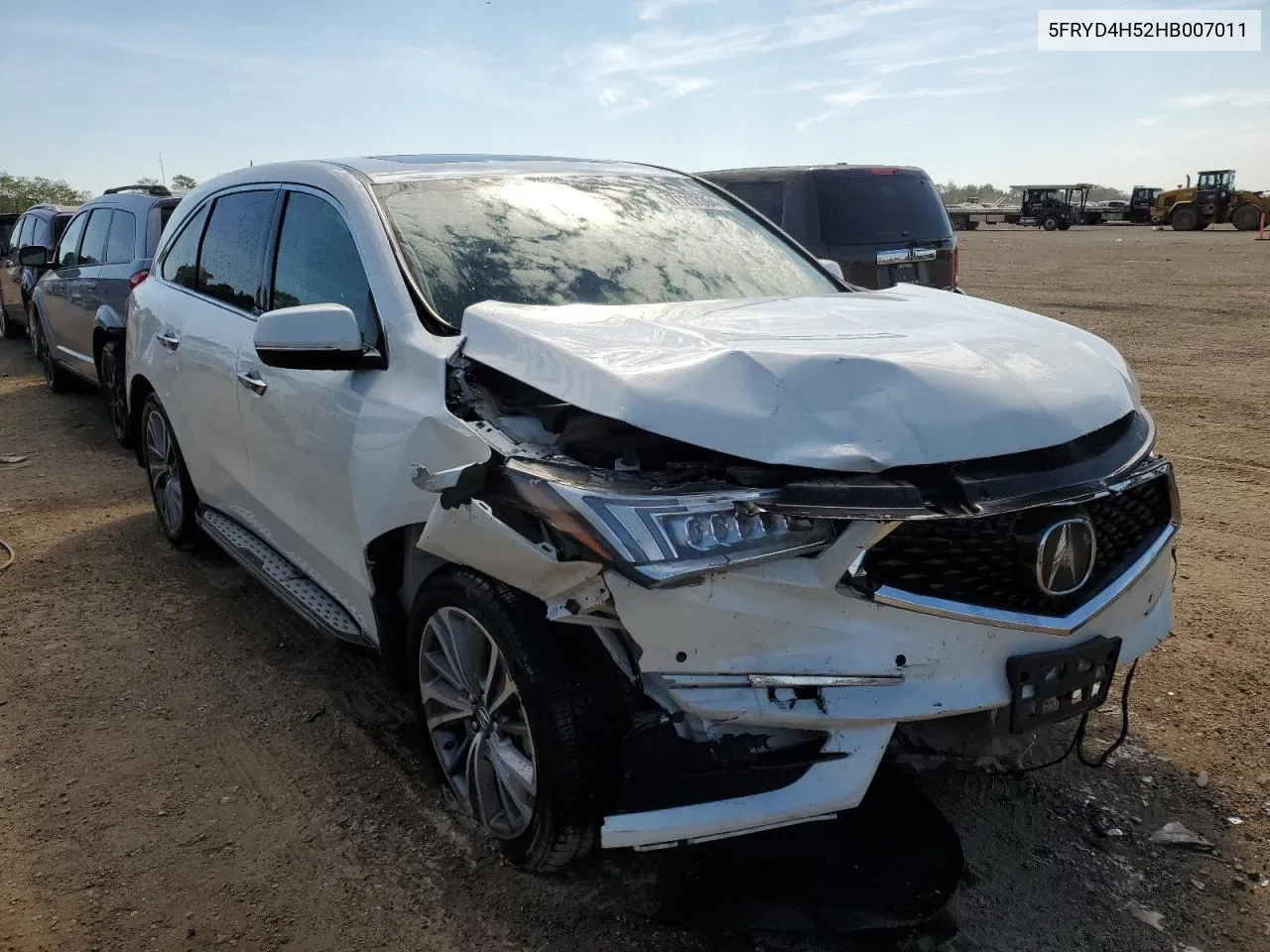 2017 Acura Mdx Technology VIN: 5FRYD4H52HB007011 Lot: 71207394