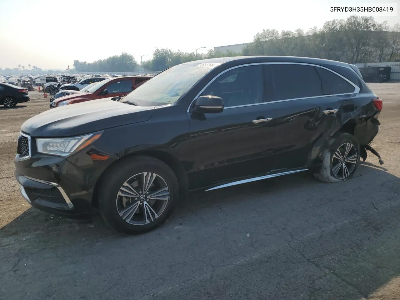 2017 Acura Mdx VIN: 5FRYD3H35HB008419 Lot: 71217144