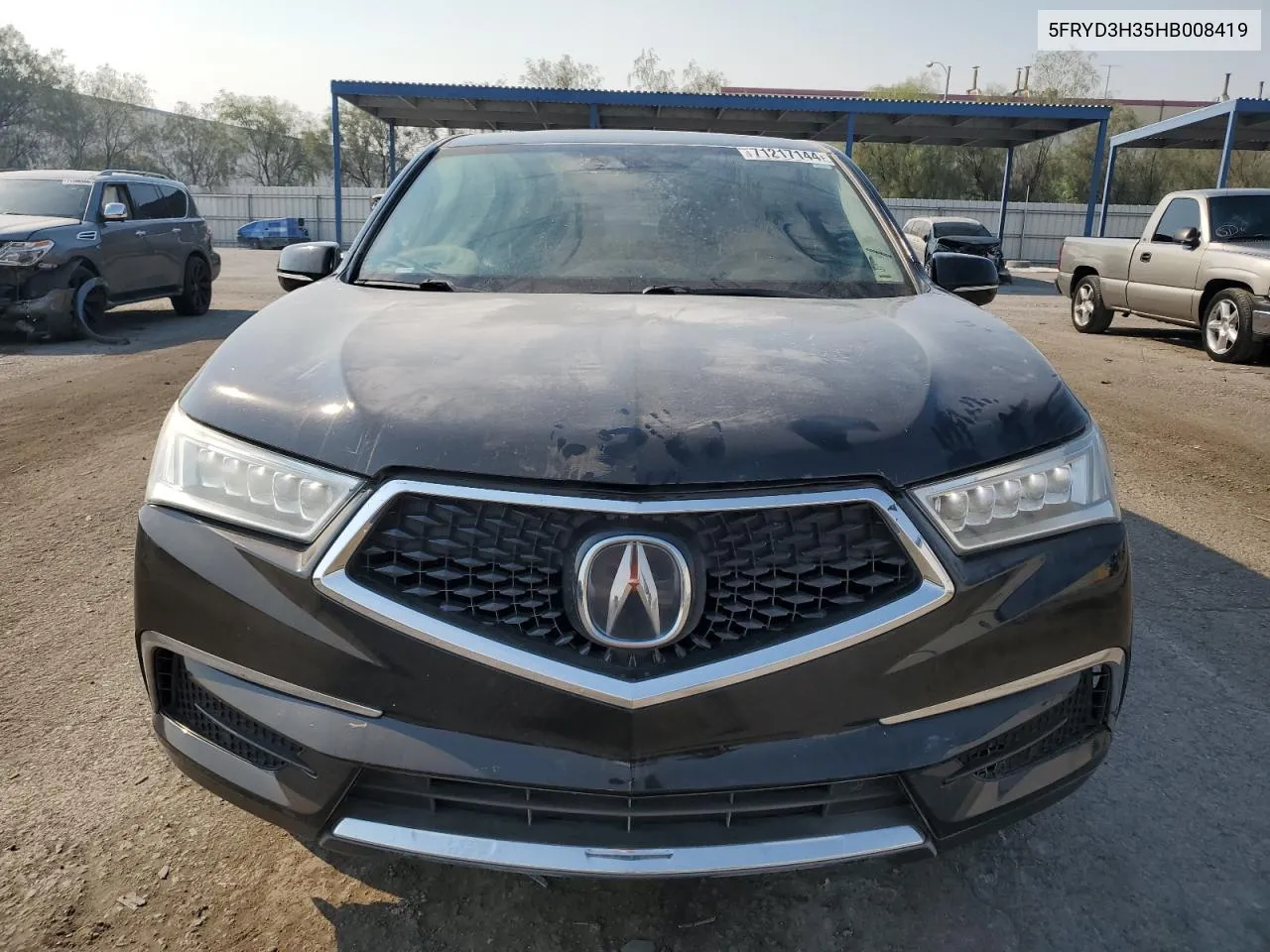 2017 Acura Mdx VIN: 5FRYD3H35HB008419 Lot: 71217144