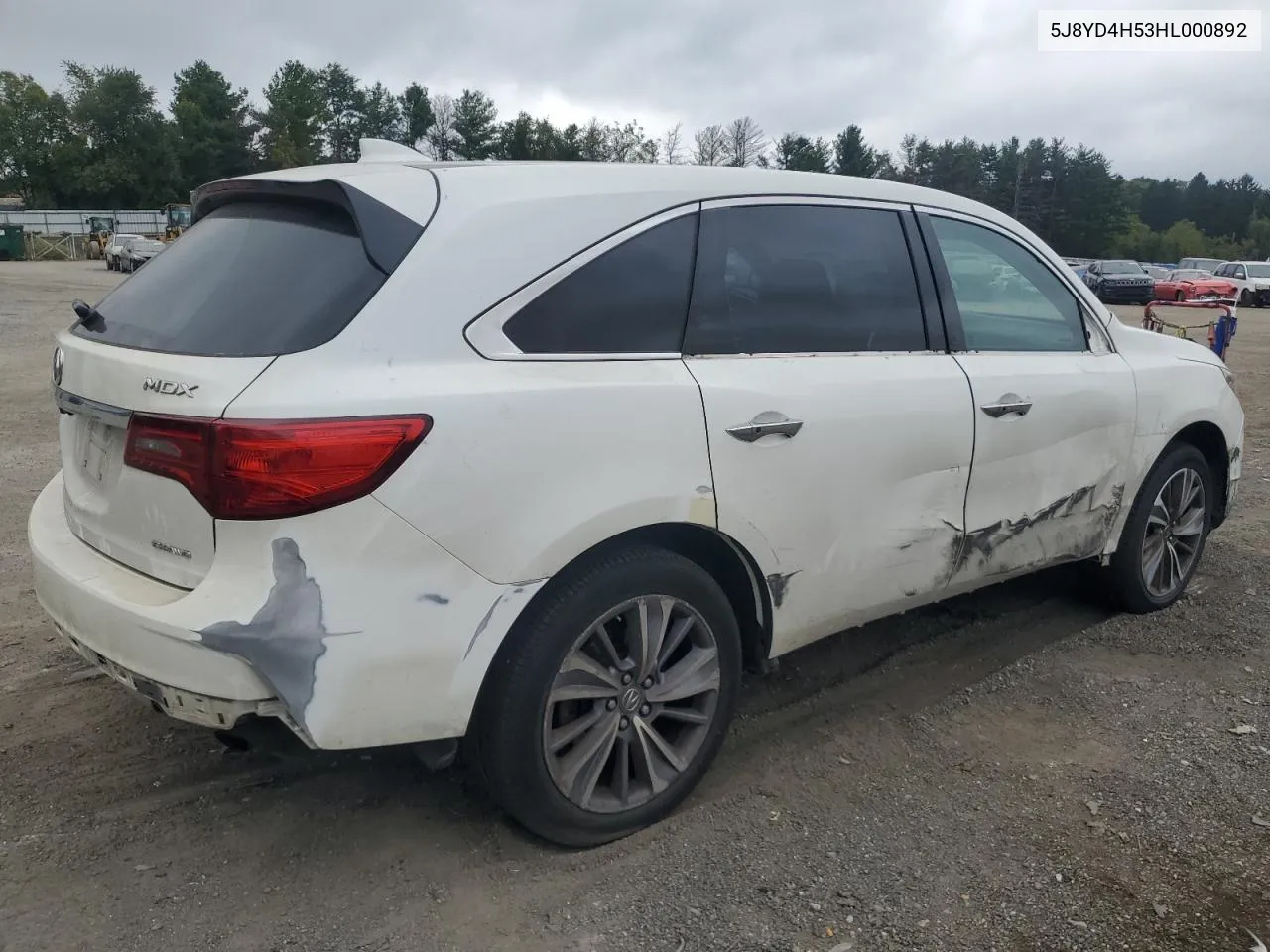 5J8YD4H53HL000892 2017 Acura Mdx Technology