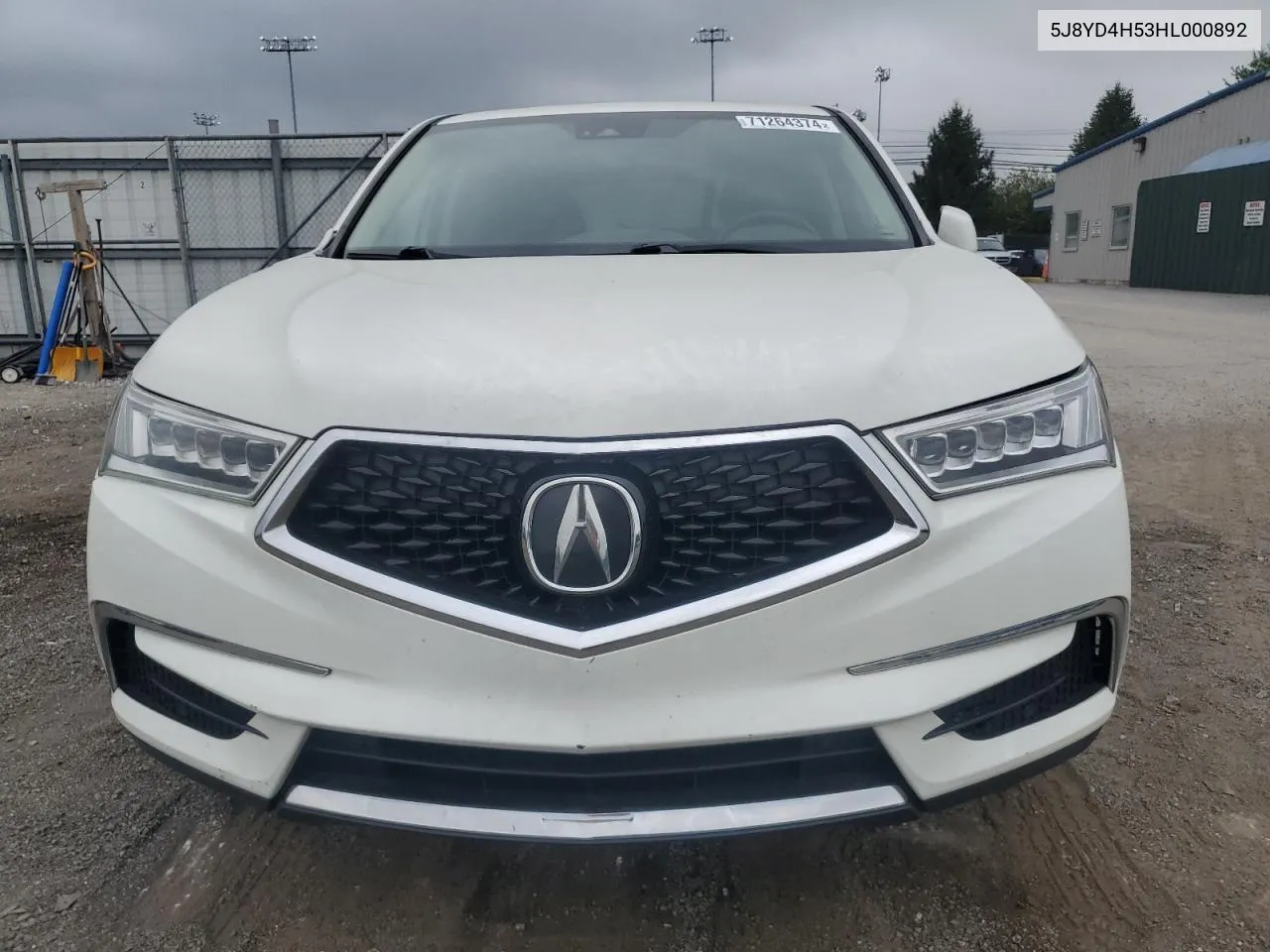 2017 Acura Mdx Technology VIN: 5J8YD4H53HL000892 Lot: 71264374