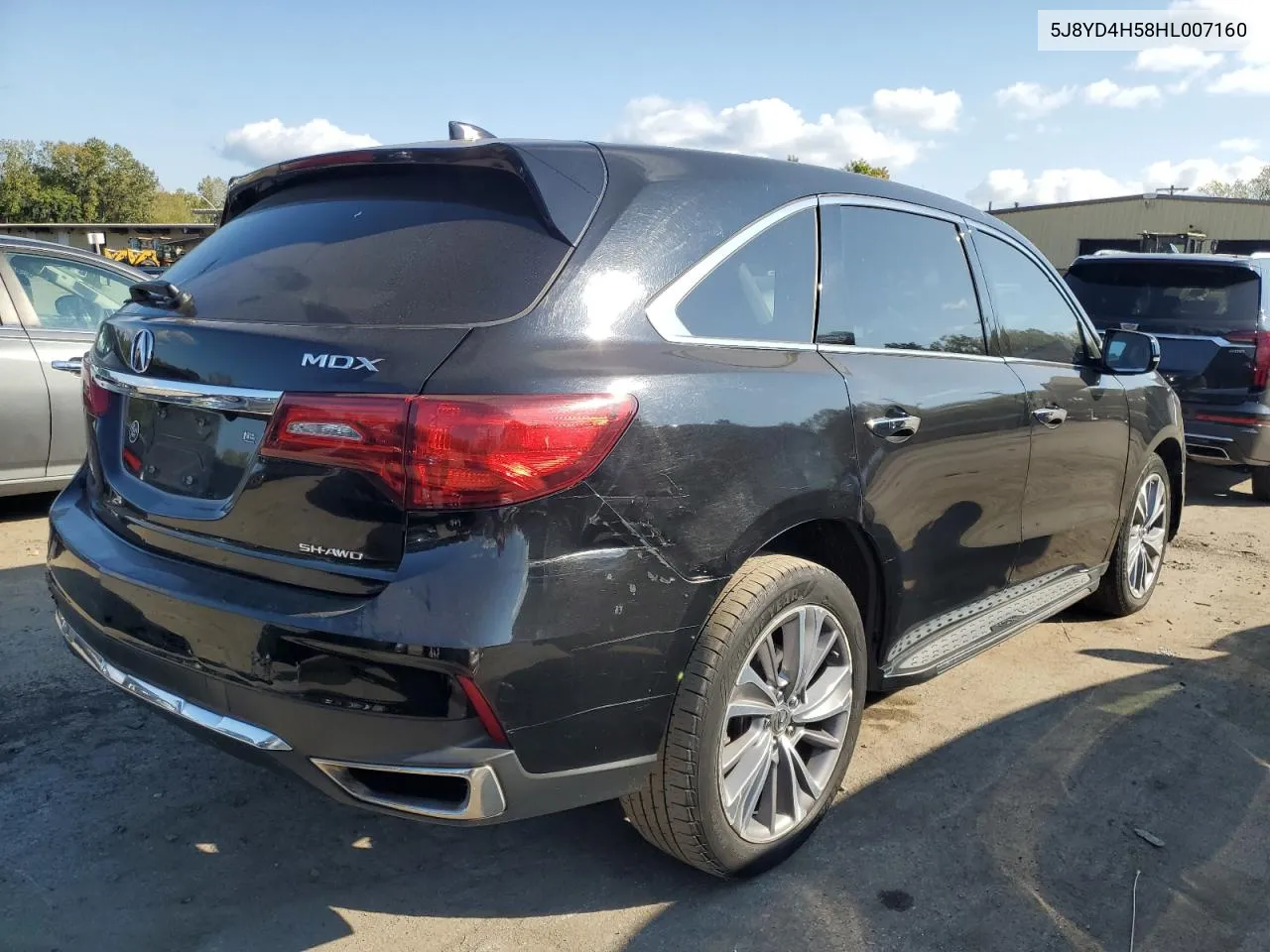 2017 Acura Mdx Technology VIN: 5J8YD4H58HL007160 Lot: 71352264