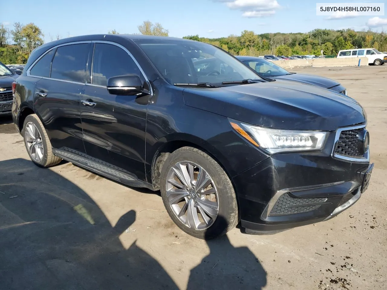 2017 Acura Mdx Technology VIN: 5J8YD4H58HL007160 Lot: 71352264