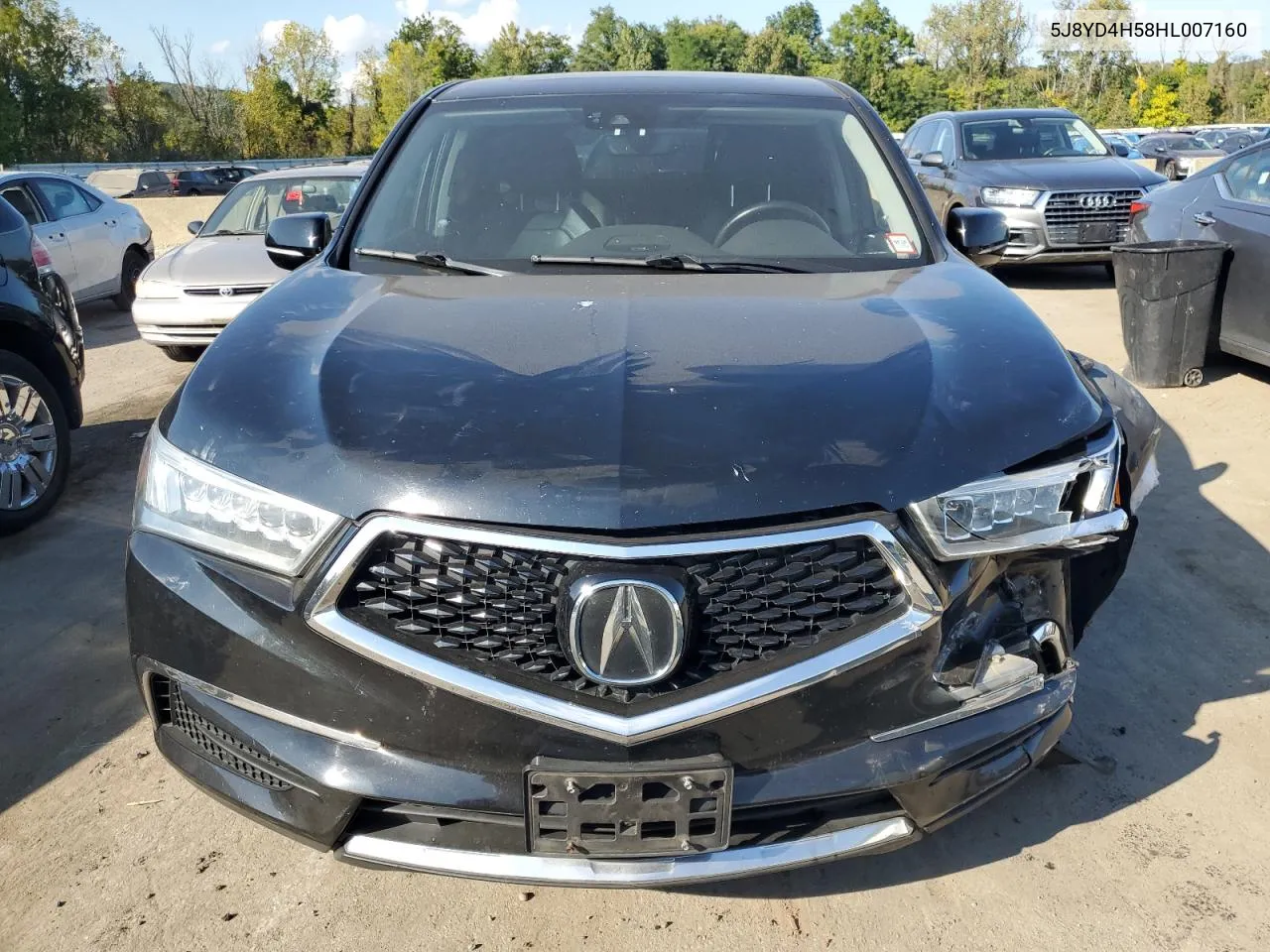 2017 Acura Mdx Technology VIN: 5J8YD4H58HL007160 Lot: 71352264