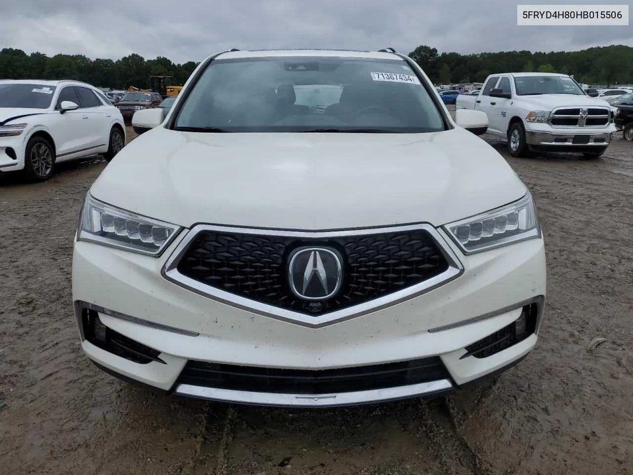 2017 Acura Mdx Advance VIN: 5FRYD4H80HB015506 Lot: 71387434