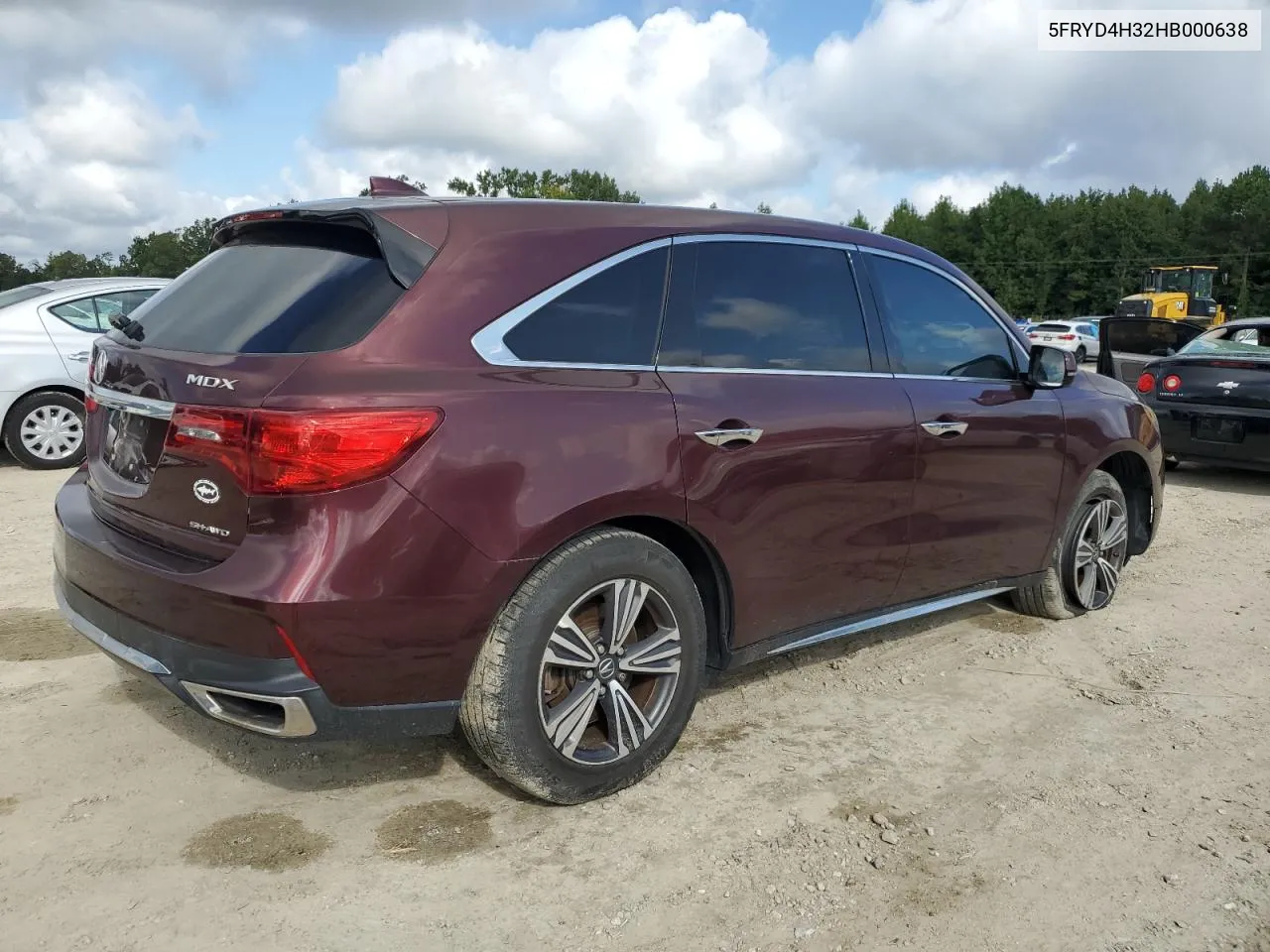 2017 Acura Mdx VIN: 5FRYD4H32HB000638 Lot: 71590044