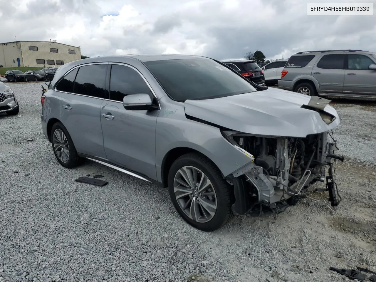 2017 Acura Mdx Technology VIN: 5FRYD4H58HB019339 Lot: 71696794