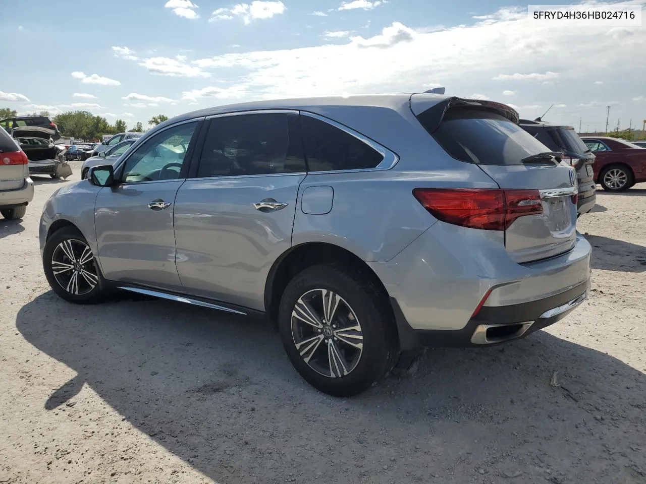 2017 Acura Mdx VIN: 5FRYD4H36HB024716 Lot: 72037814