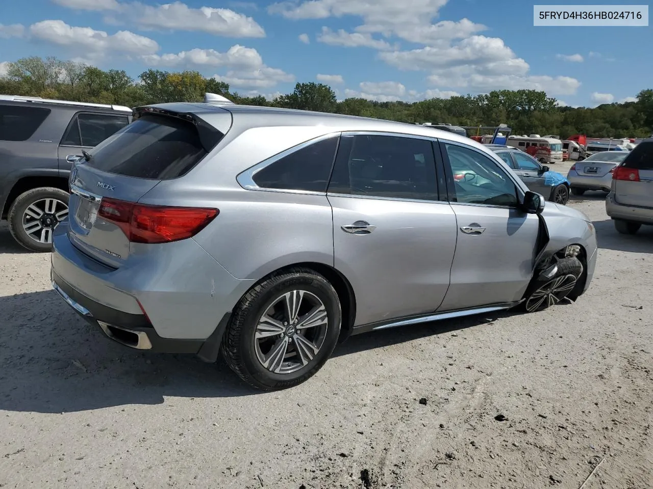 2017 Acura Mdx VIN: 5FRYD4H36HB024716 Lot: 72037814