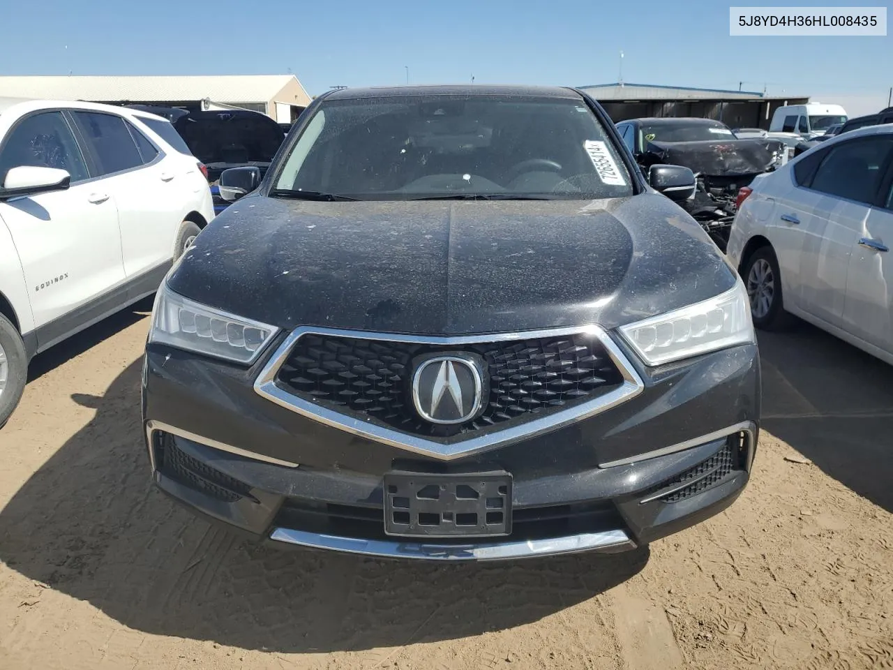 2017 Acura Mdx VIN: 5J8YD4H36HL008435 Lot: 72655414