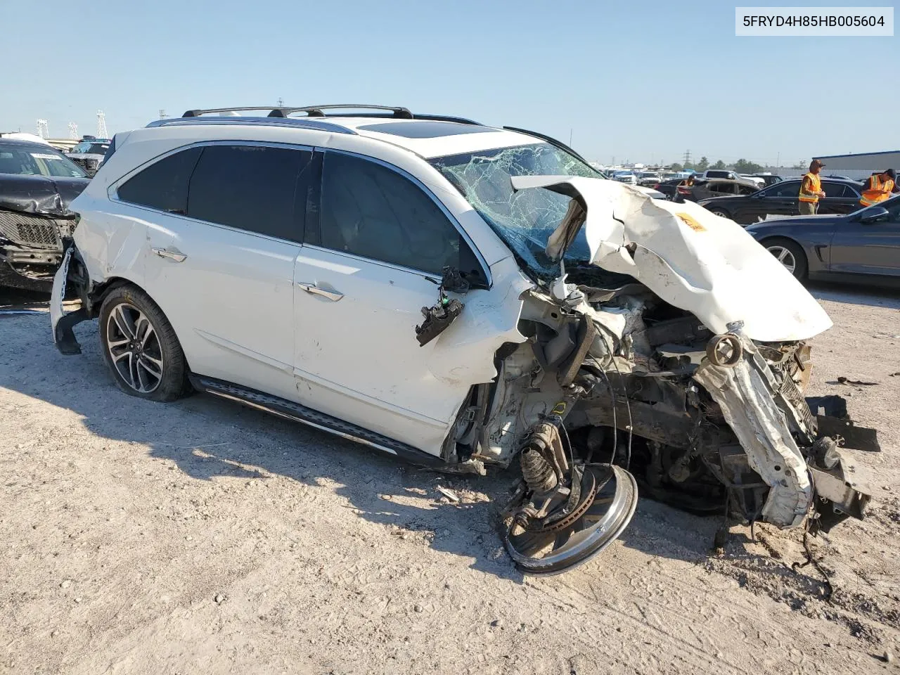 2017 Acura Mdx Advance VIN: 5FRYD4H85HB005604 Lot: 73356634