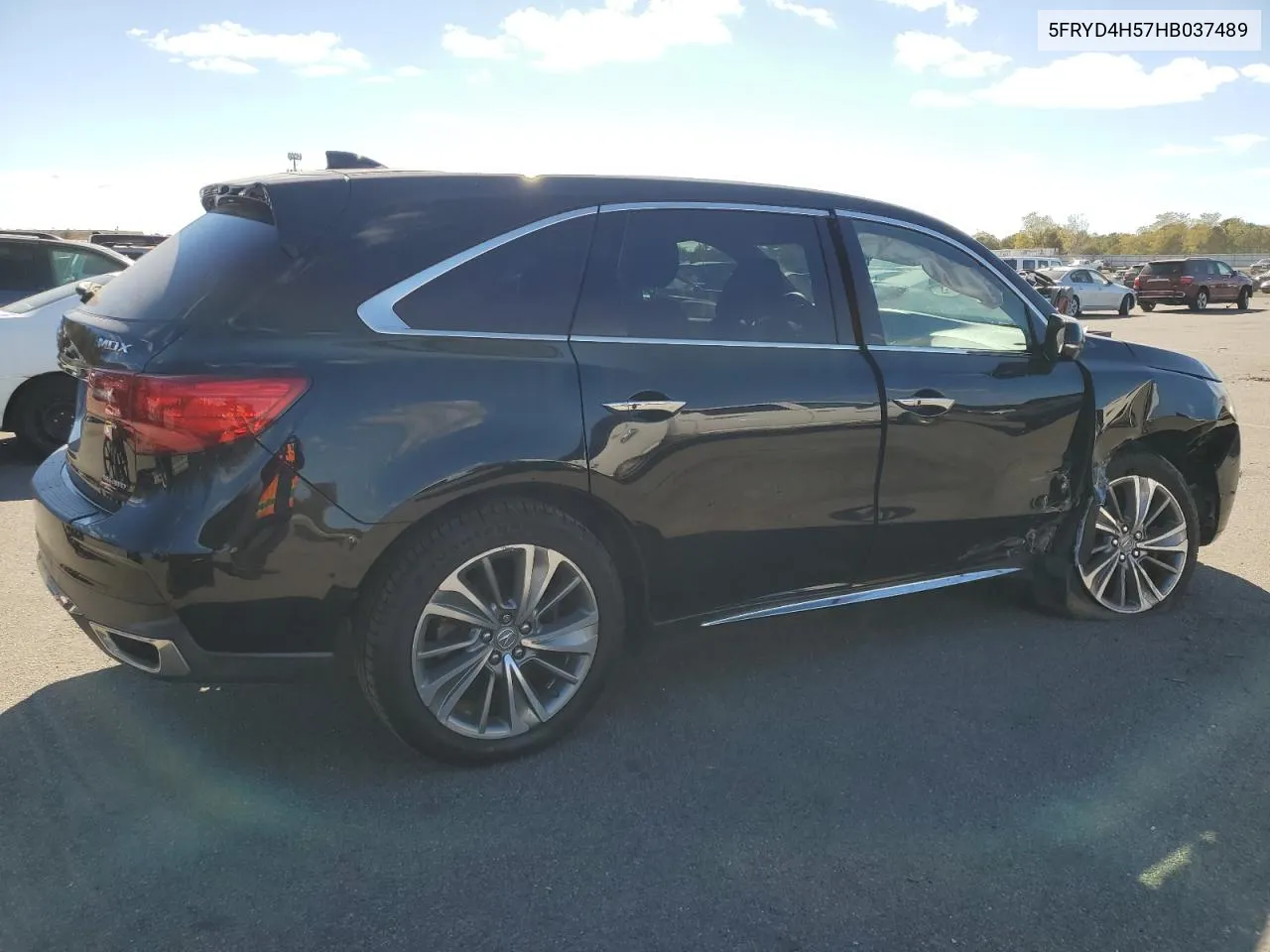 2017 Acura Mdx Technology VIN: 5FRYD4H57HB037489 Lot: 75281954