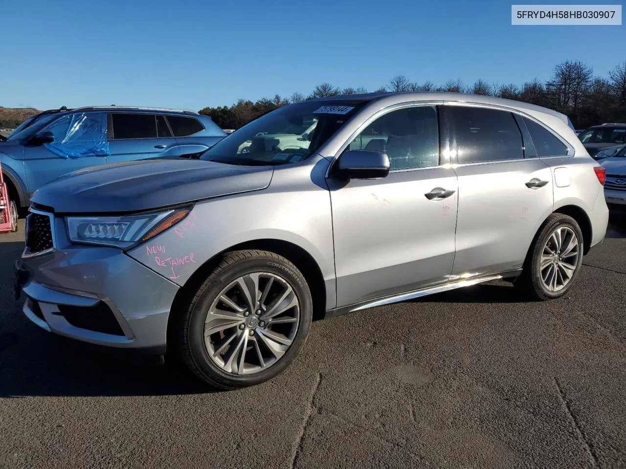 2017 Acura Mdx Technology VIN: 5FRYD4H58HB030907 Lot: 75799144