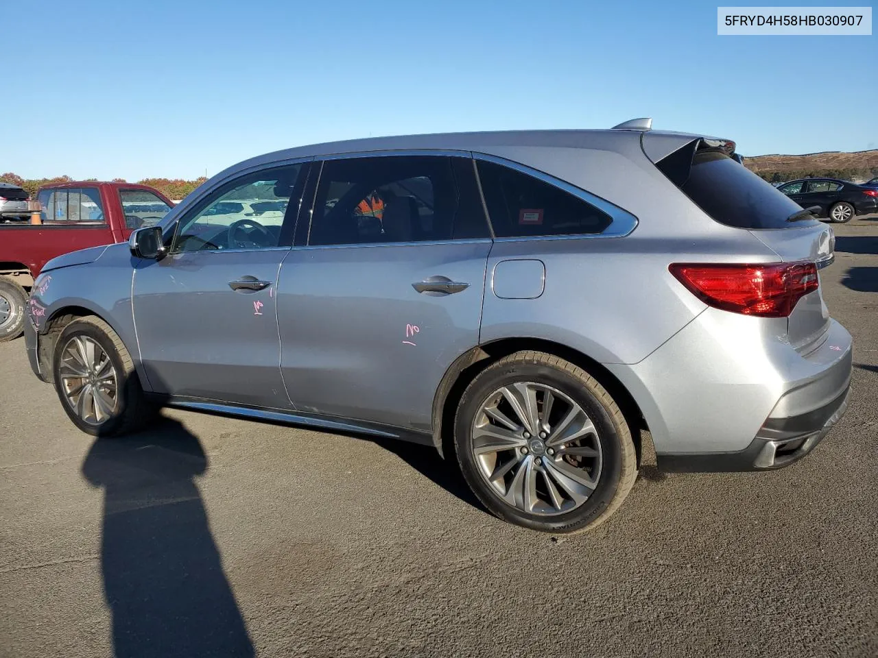 2017 Acura Mdx Technology VIN: 5FRYD4H58HB030907 Lot: 75799144