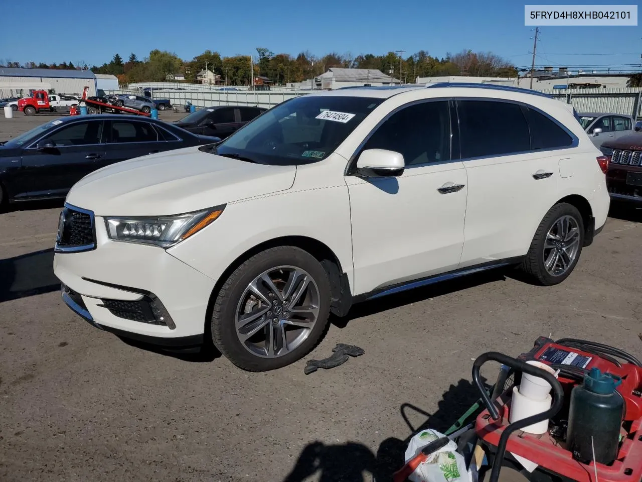 2017 Acura Mdx Advance VIN: 5FRYD4H8XHB042101 Lot: 76474504