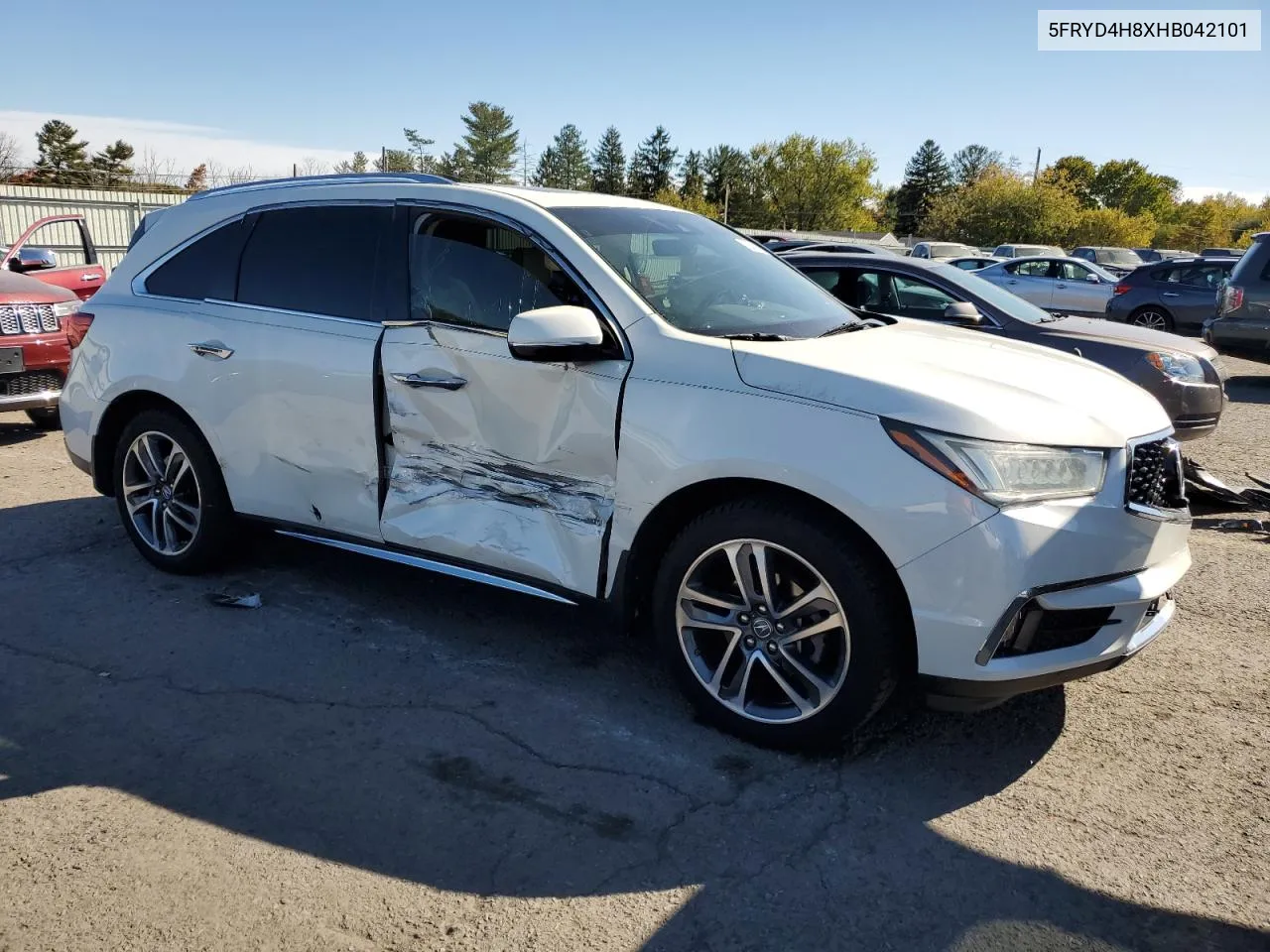 2017 Acura Mdx Advance VIN: 5FRYD4H8XHB042101 Lot: 76474504