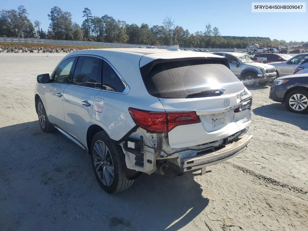 2017 Acura Mdx Technology VIN: 5FRYD4H50HB009047 Lot: 76507514