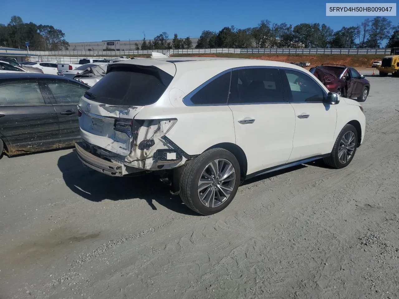 2017 Acura Mdx Technology VIN: 5FRYD4H50HB009047 Lot: 76507514