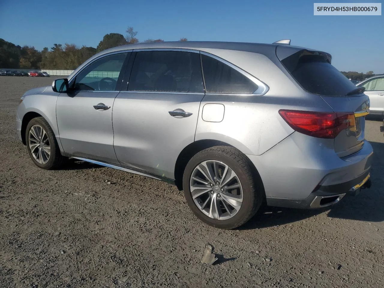 2017 Acura Mdx Technology VIN: 5FRYD4H53HB000679 Lot: 76609804