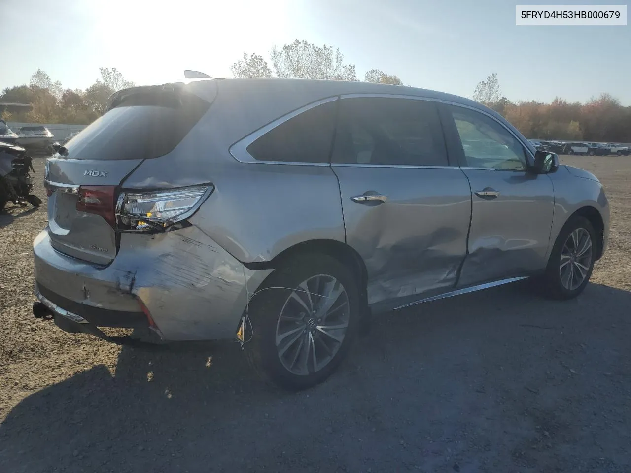 2017 Acura Mdx Technology VIN: 5FRYD4H53HB000679 Lot: 76609804