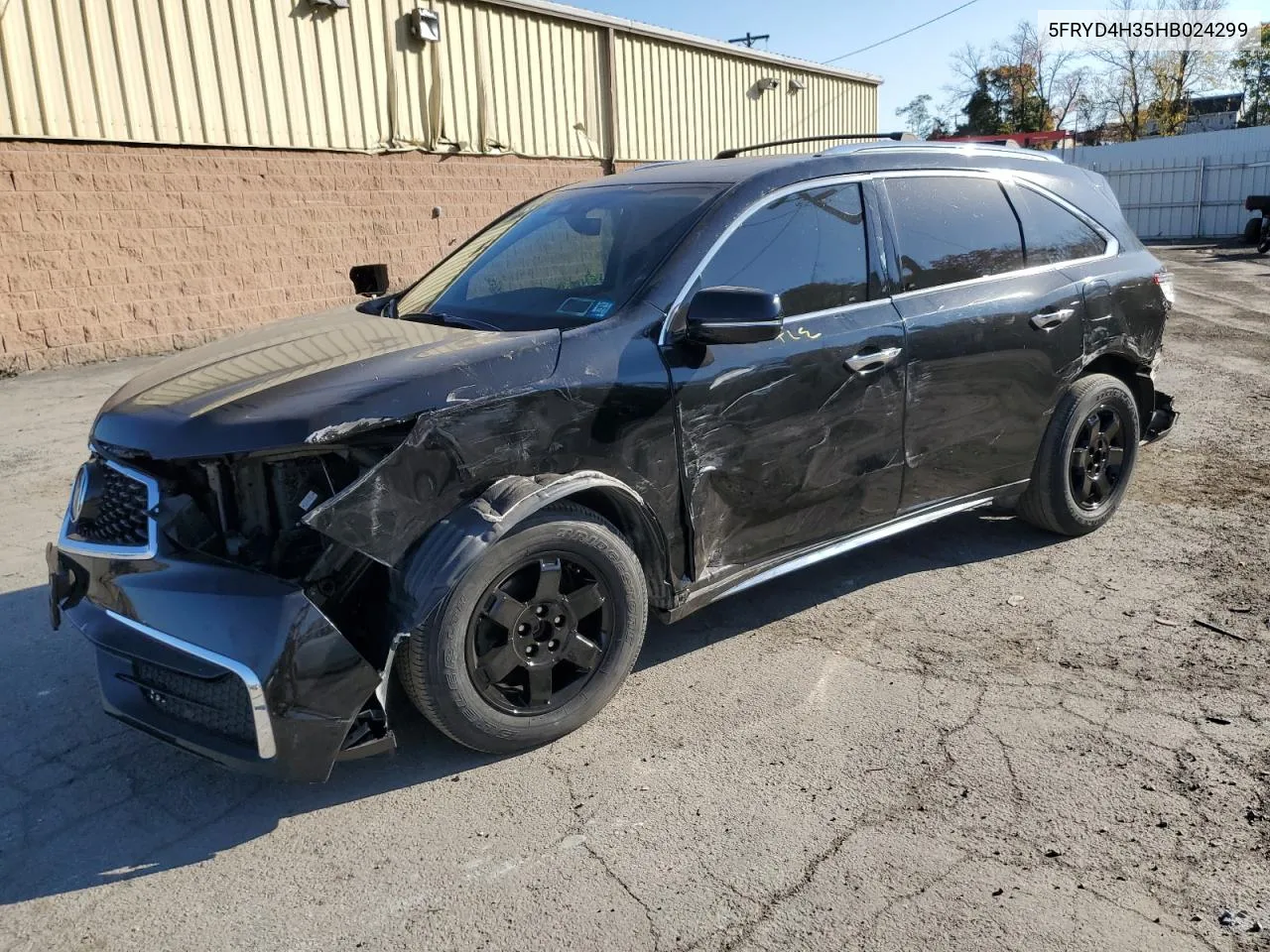 2017 Acura Mdx VIN: 5FRYD4H35HB024299 Lot: 76765864