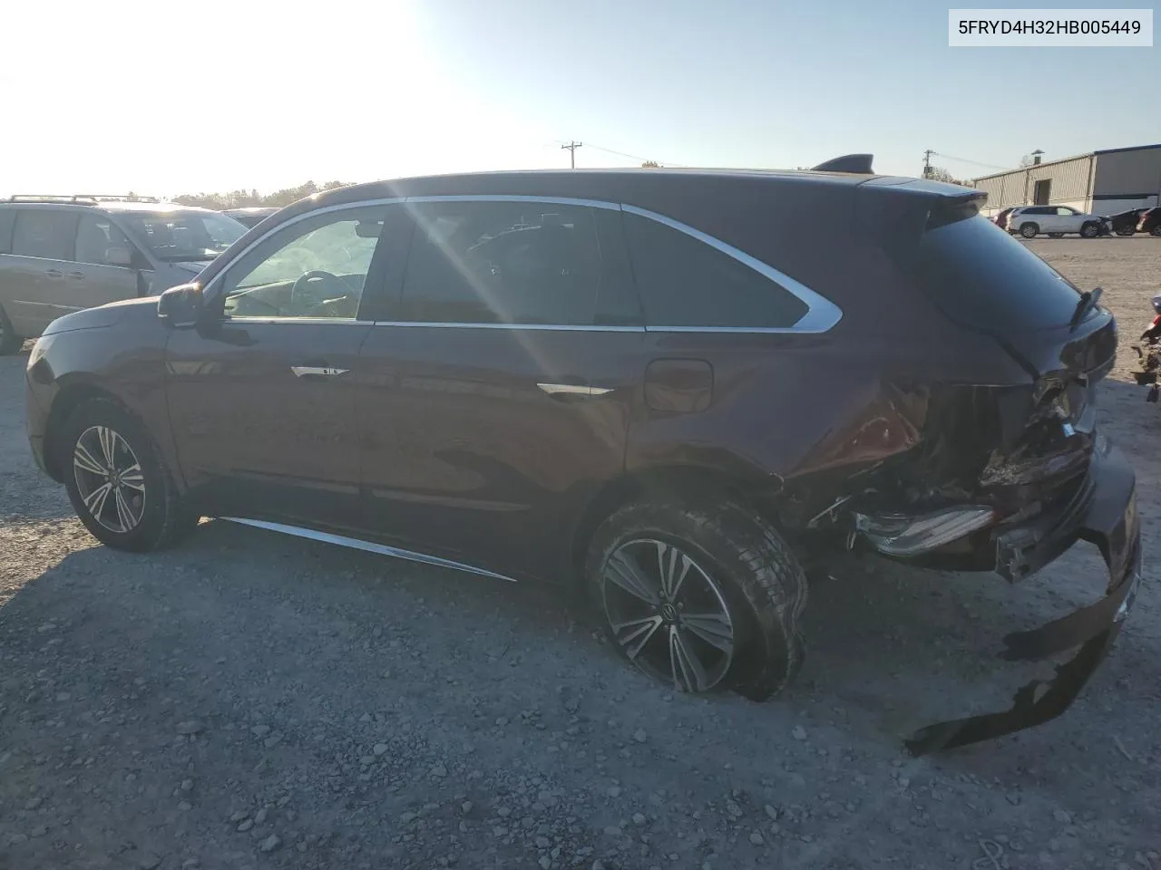 2017 Acura Mdx VIN: 5FRYD4H32HB005449 Lot: 77070064