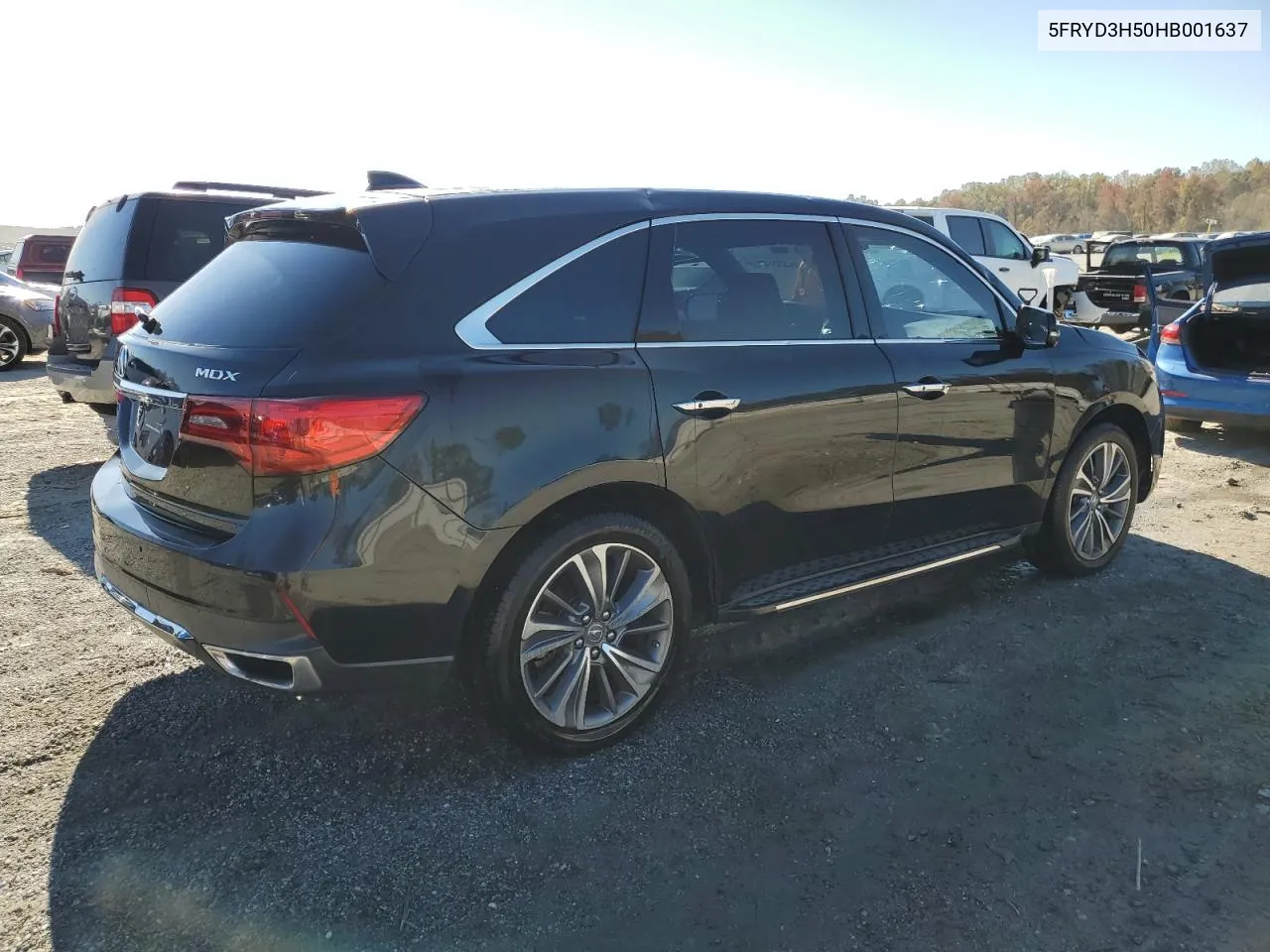 2017 Acura Mdx Technology VIN: 5FRYD3H50HB001637 Lot: 77251994