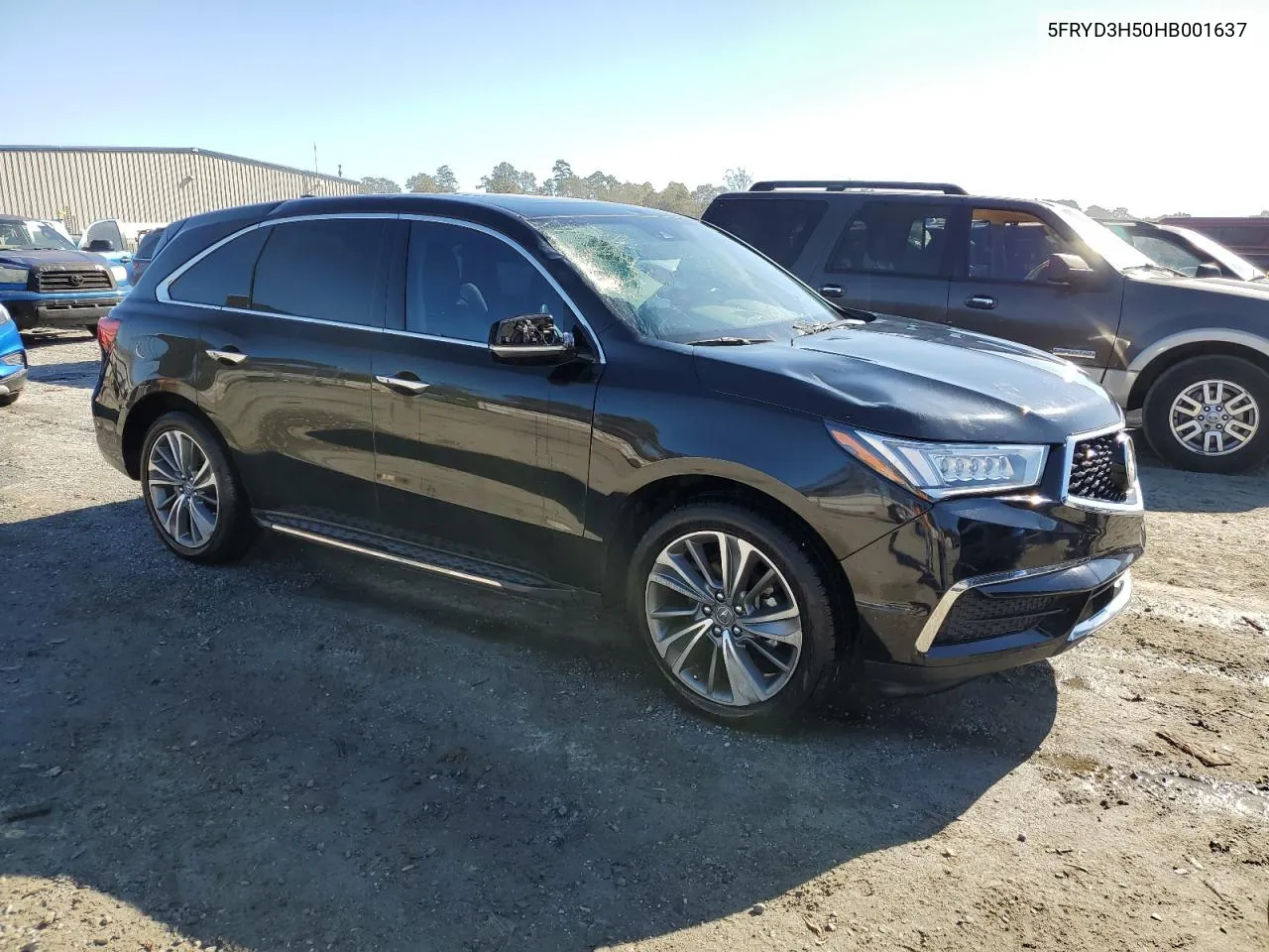 2017 Acura Mdx Technology VIN: 5FRYD3H50HB001637 Lot: 77251994