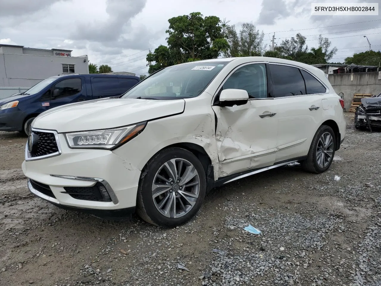 2017 Acura Mdx Technology VIN: 5FRYD3H5XHB002844 Lot: 77729514