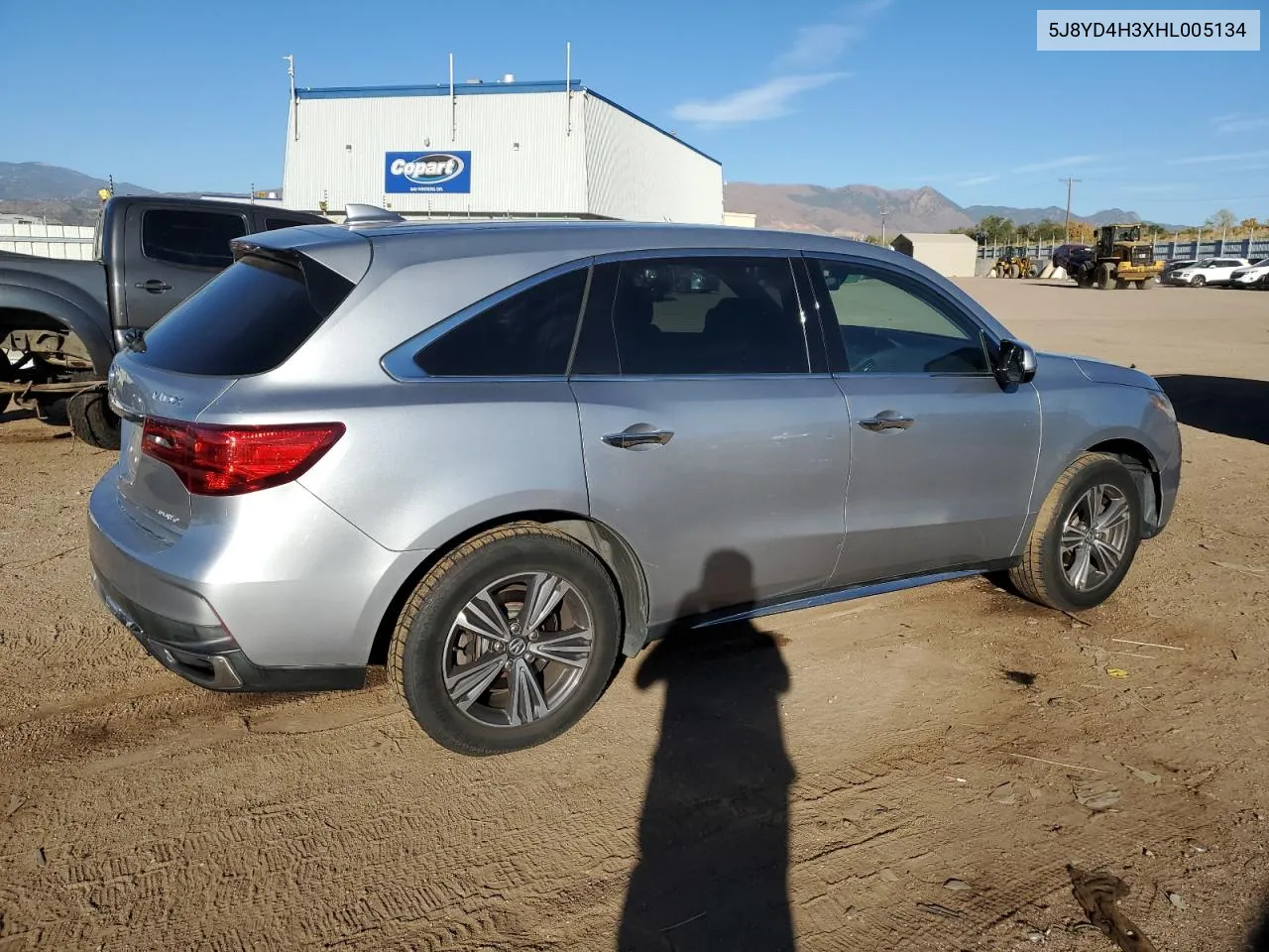 2017 Acura Mdx VIN: 5J8YD4H3XHL005134 Lot: 77804834